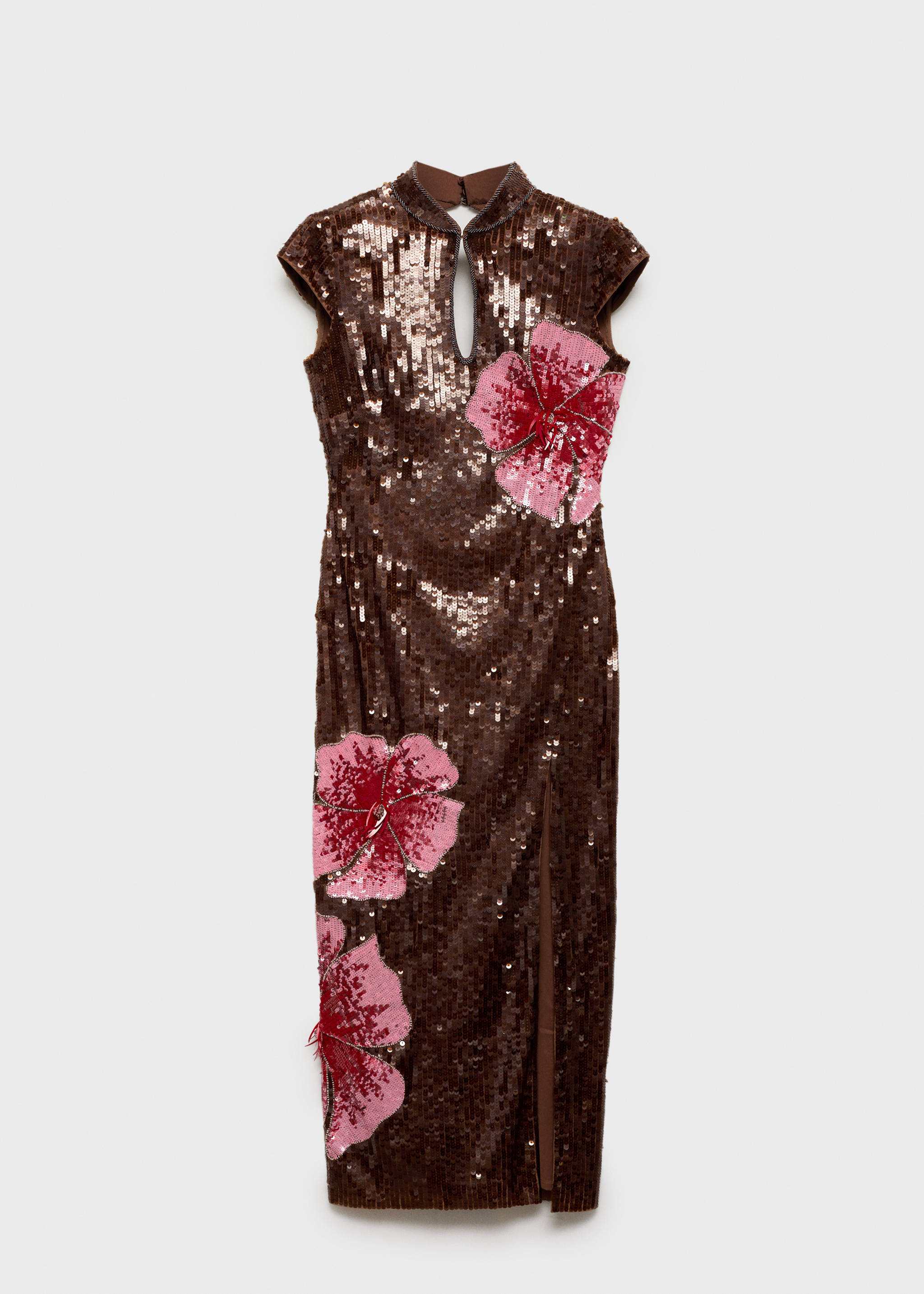 Dress with sequinned flower design - Article without model