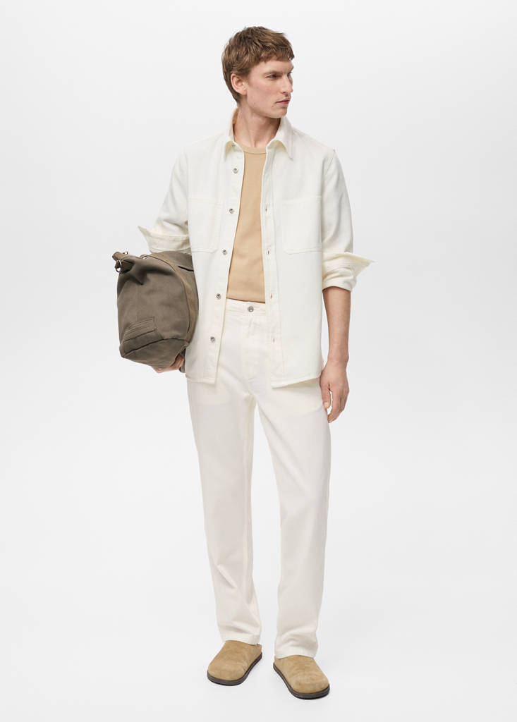 Lyocell regular-fit jeans — Off White