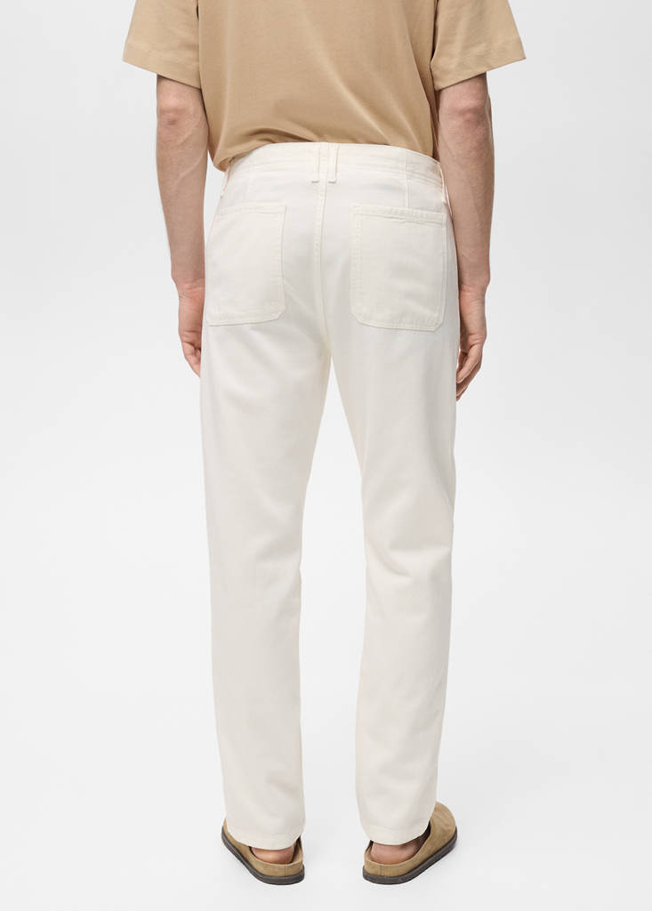 Lyocell regular-fit jeans — Off White