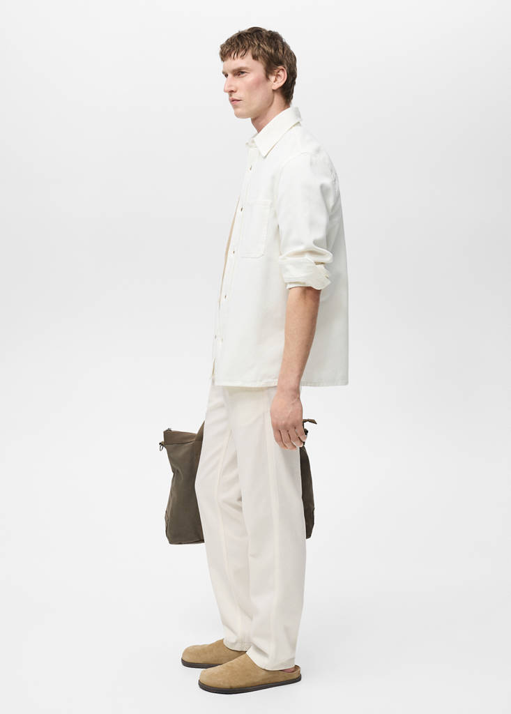 Lyocell regular-fit jeans — Off White