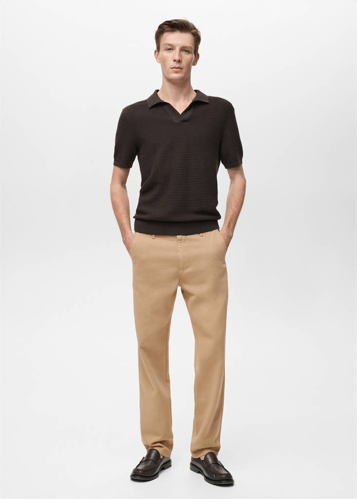 Lyocell regular-fit jeans — Beige