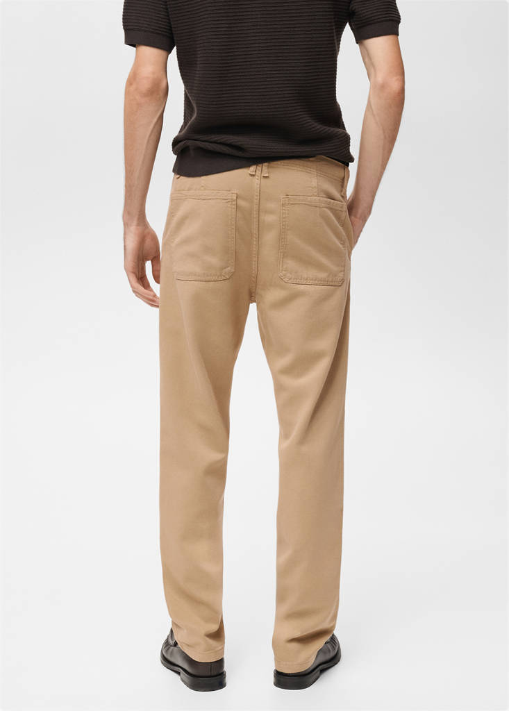 Lyocell regular-fit jeans — Beige