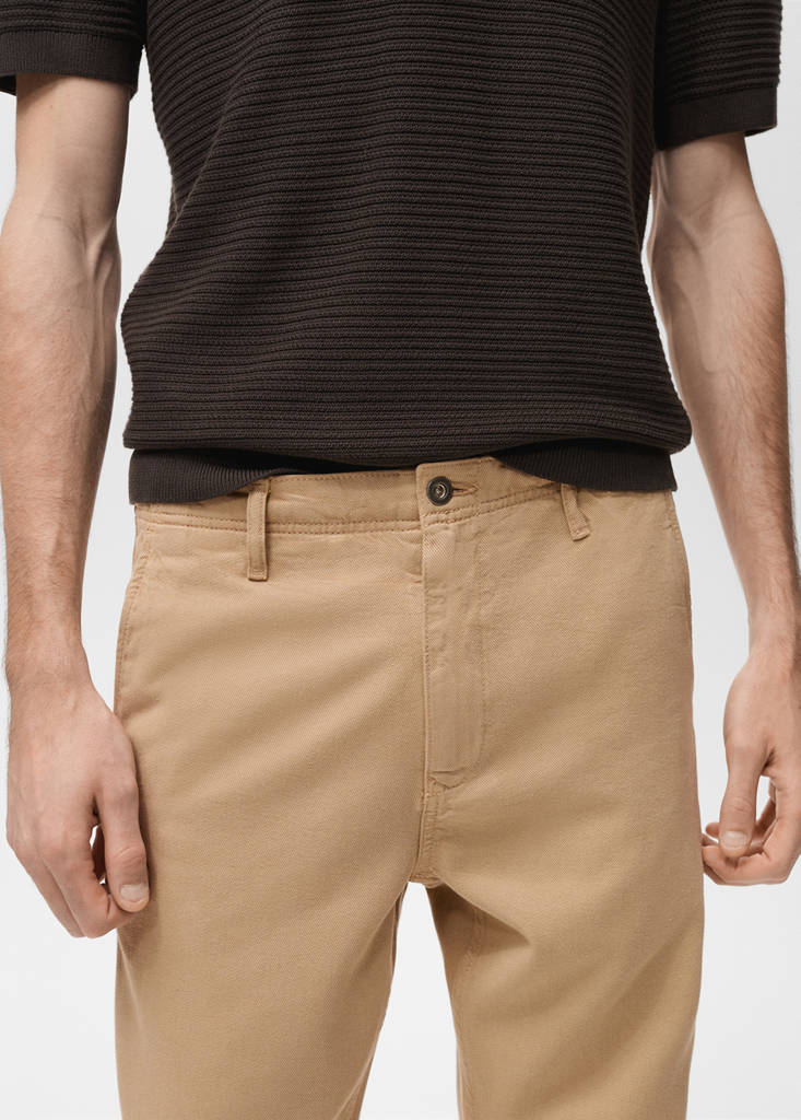 Lyocell regular-fit jeans — Beige