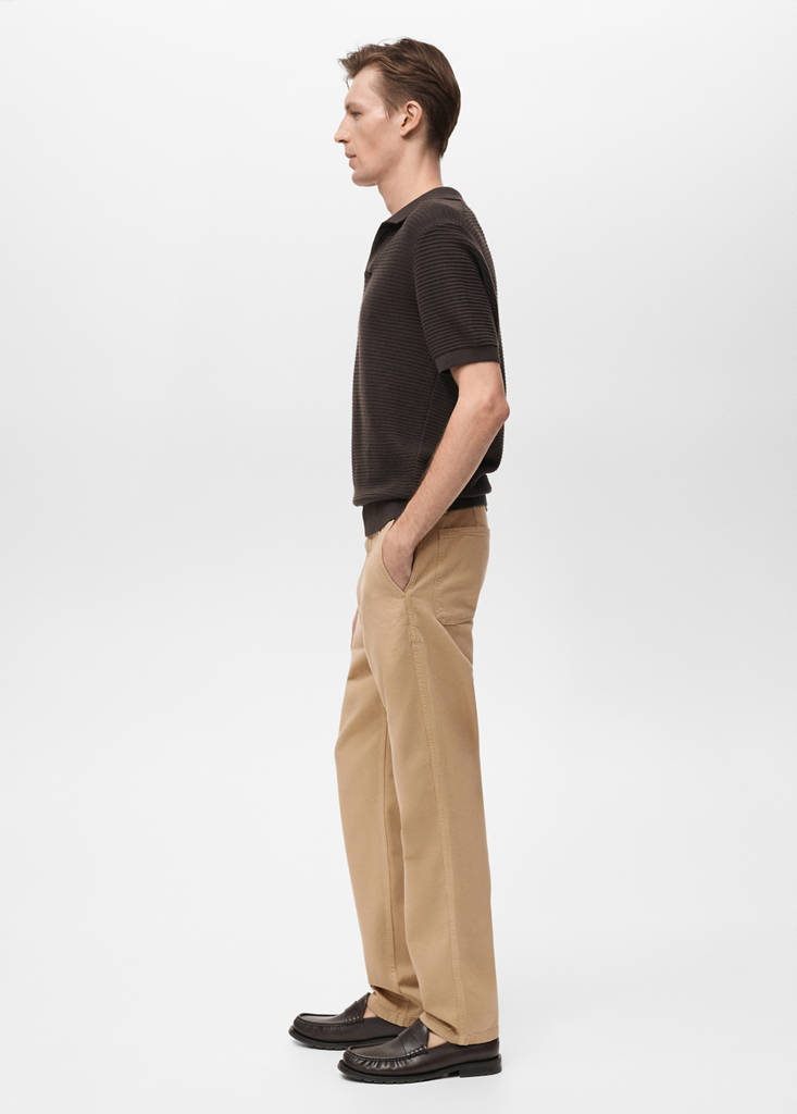 Lyocell regular-fit jeans — Beige
