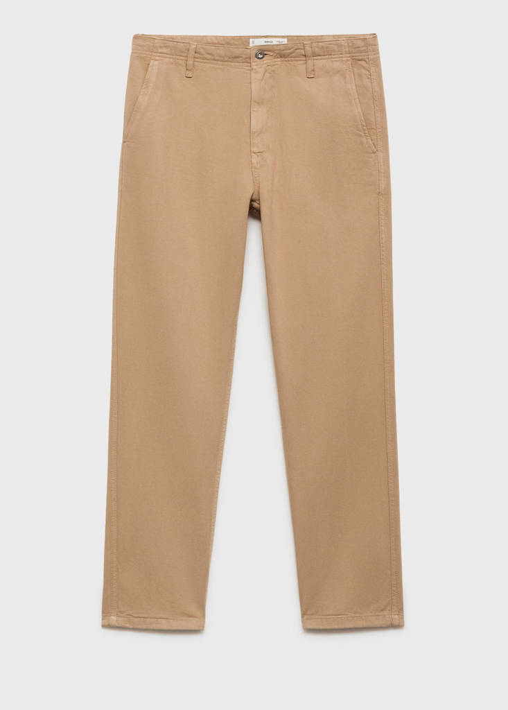Lyocell regular-fit jeans — Beige