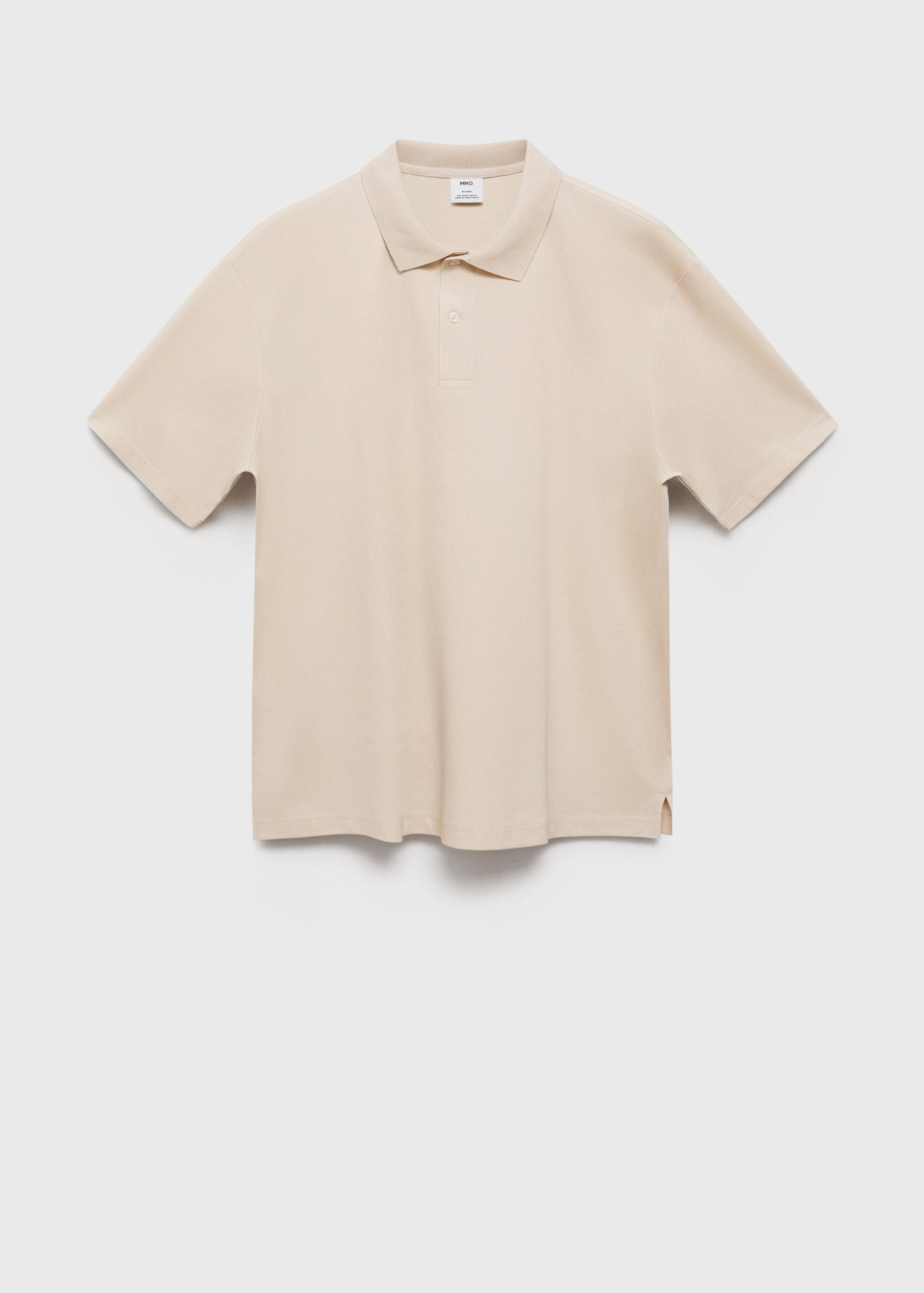 Relaxed-fit cotton piqué polo shirt - Article without model