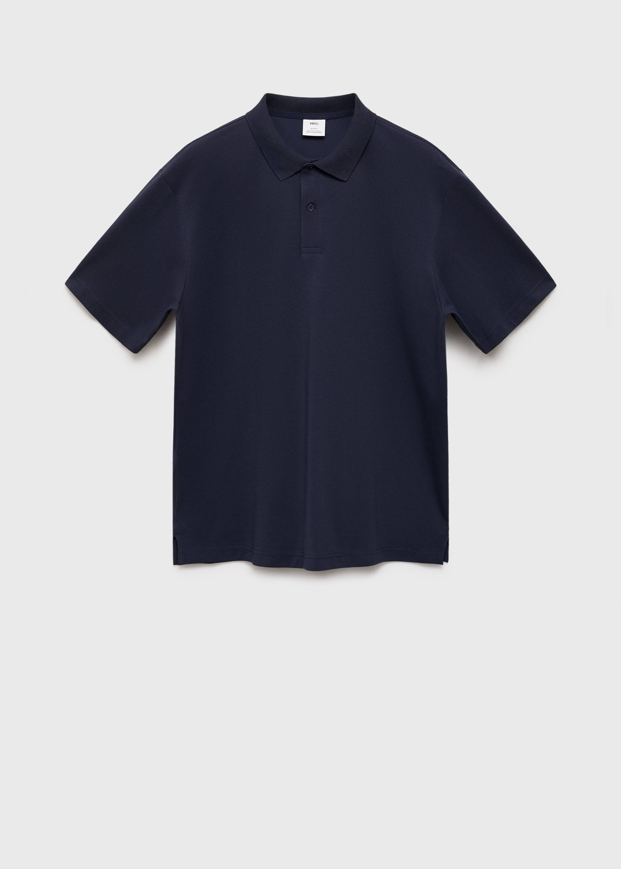 Relaxed-fit cotton piqué polo shirt - Article without model