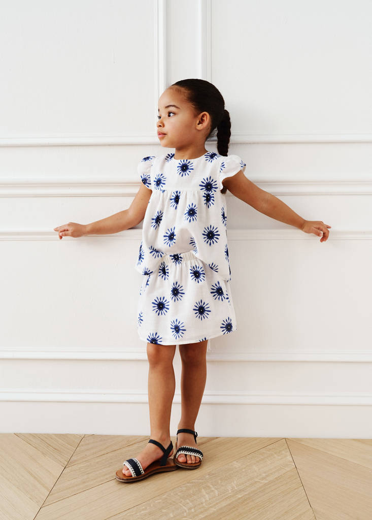 Printed skirt — White