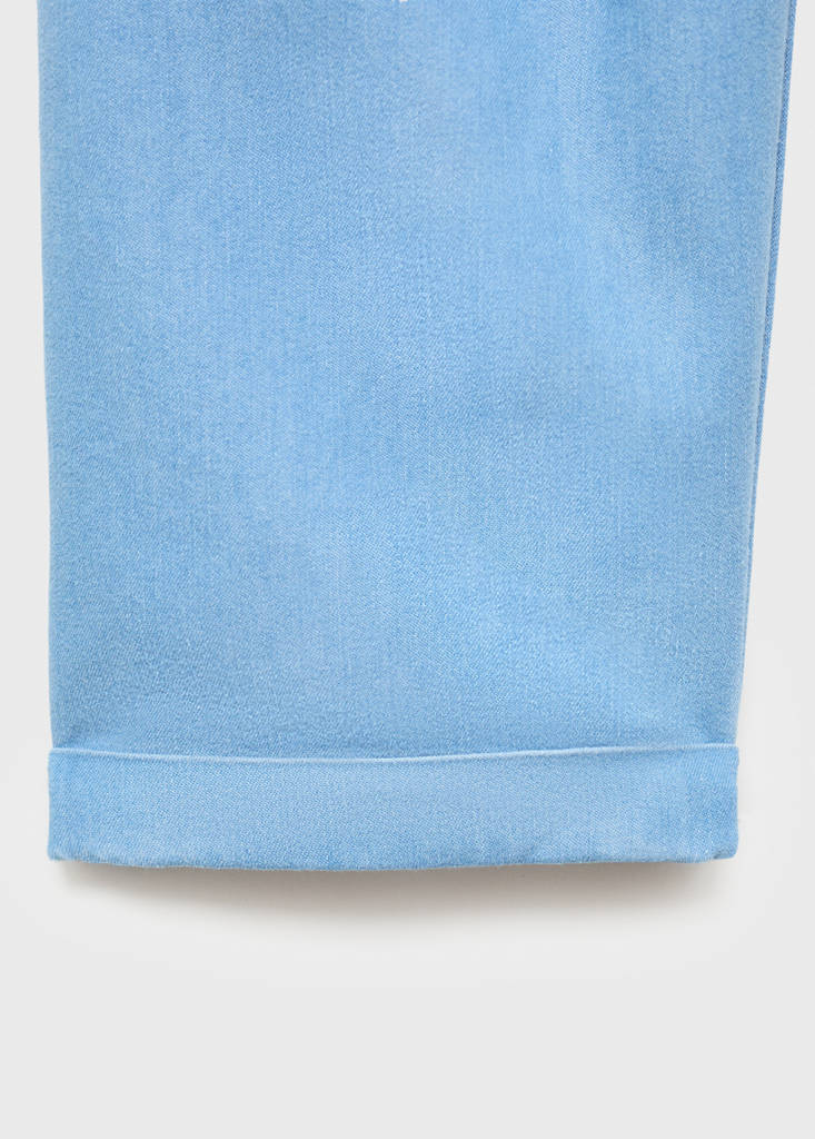 Ruched waist trousers — Medium Blue