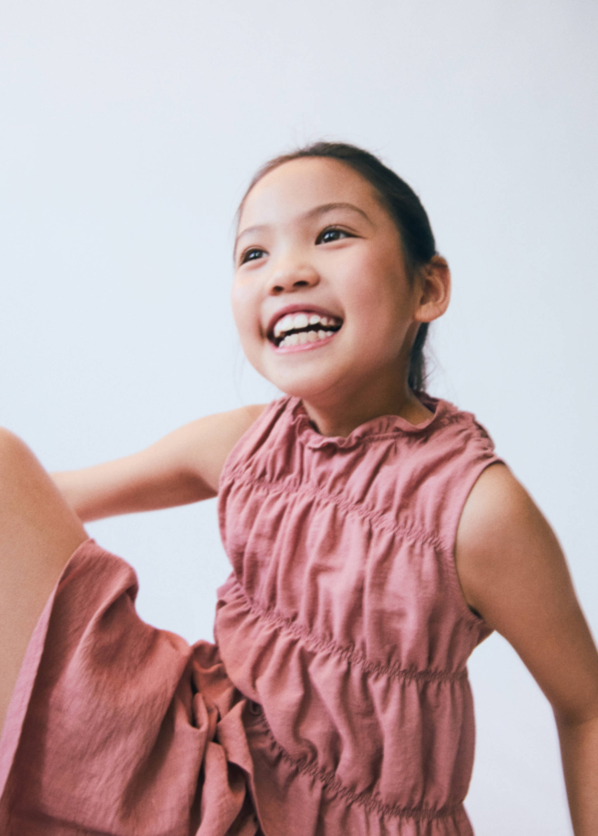 Ruched details linen-blend top - Details of the article 6