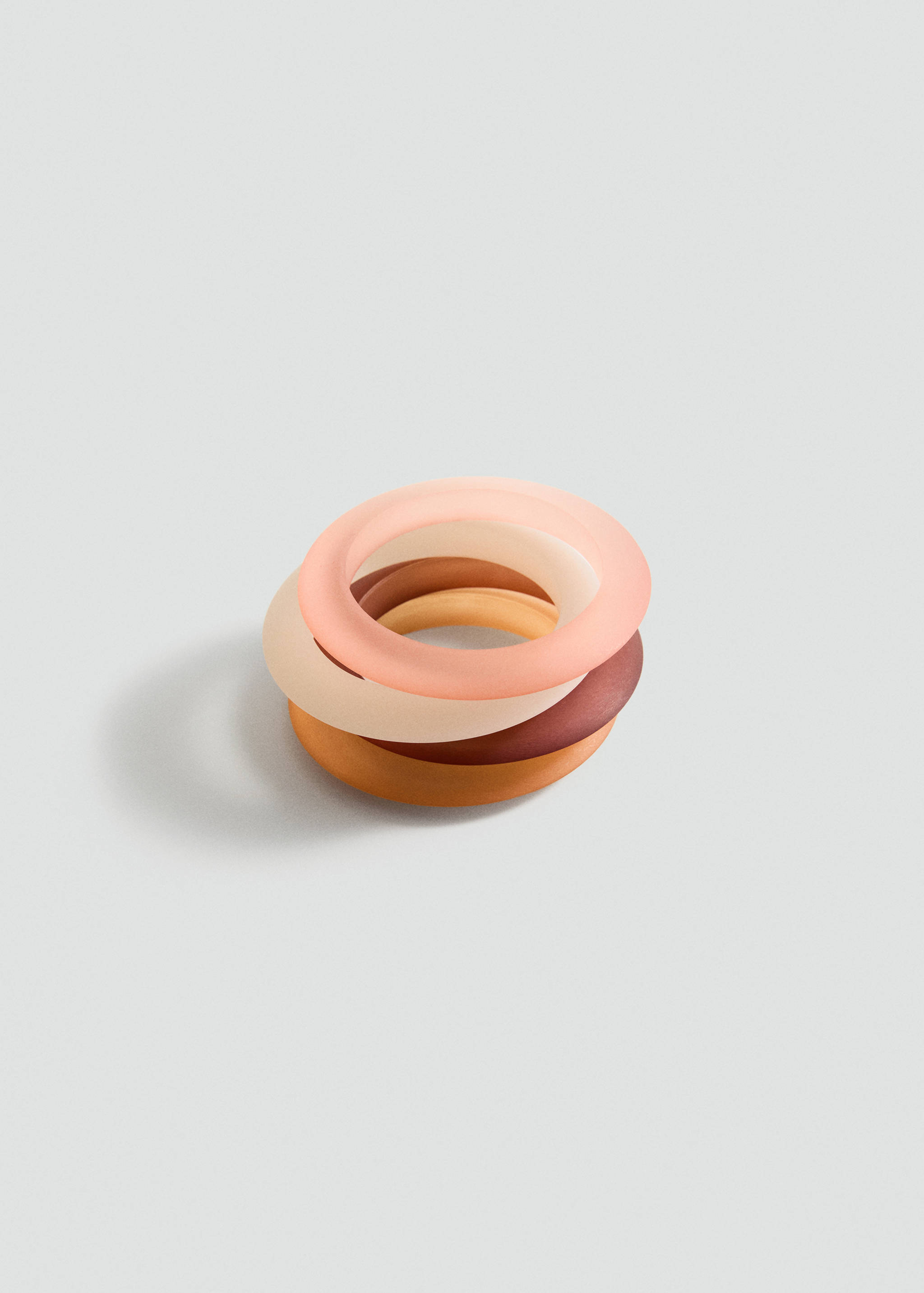 Set of combined resin bracelets - Article without model