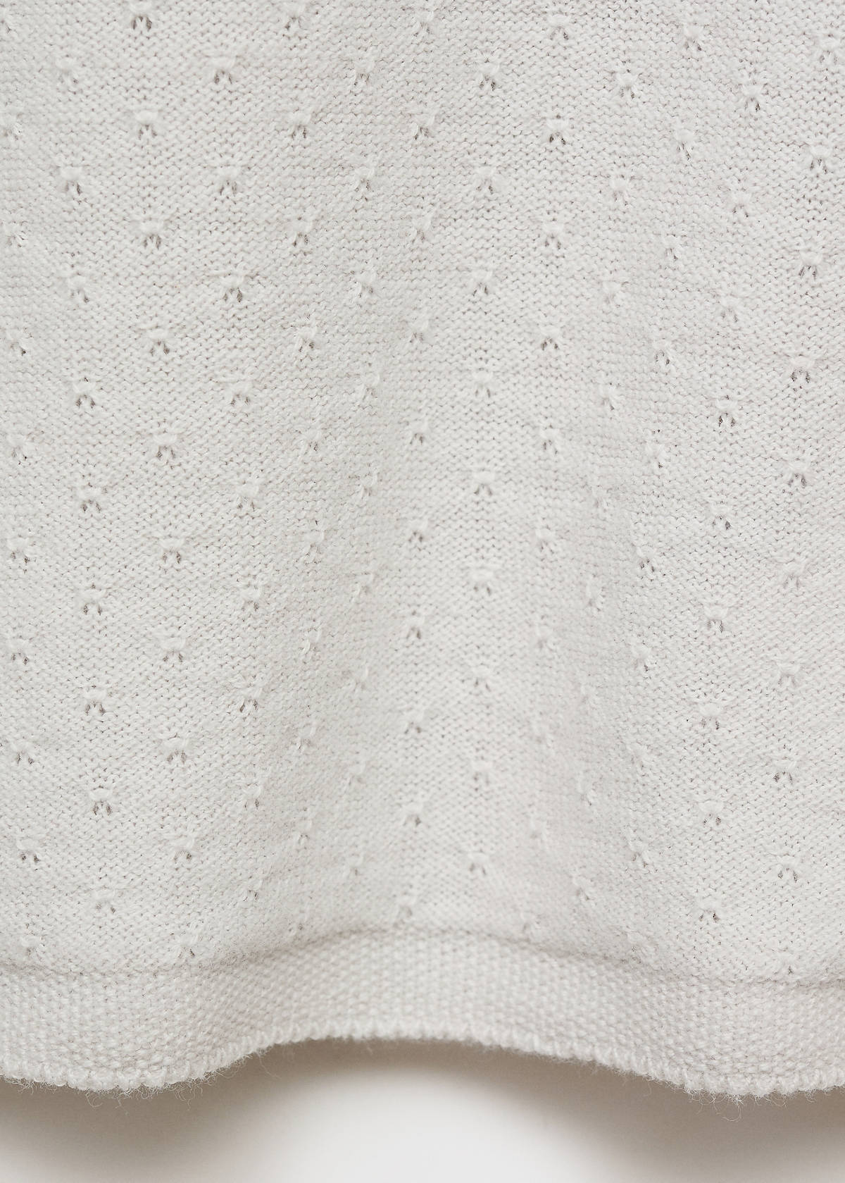 Knit embroidered sweater — Light Heather Grey