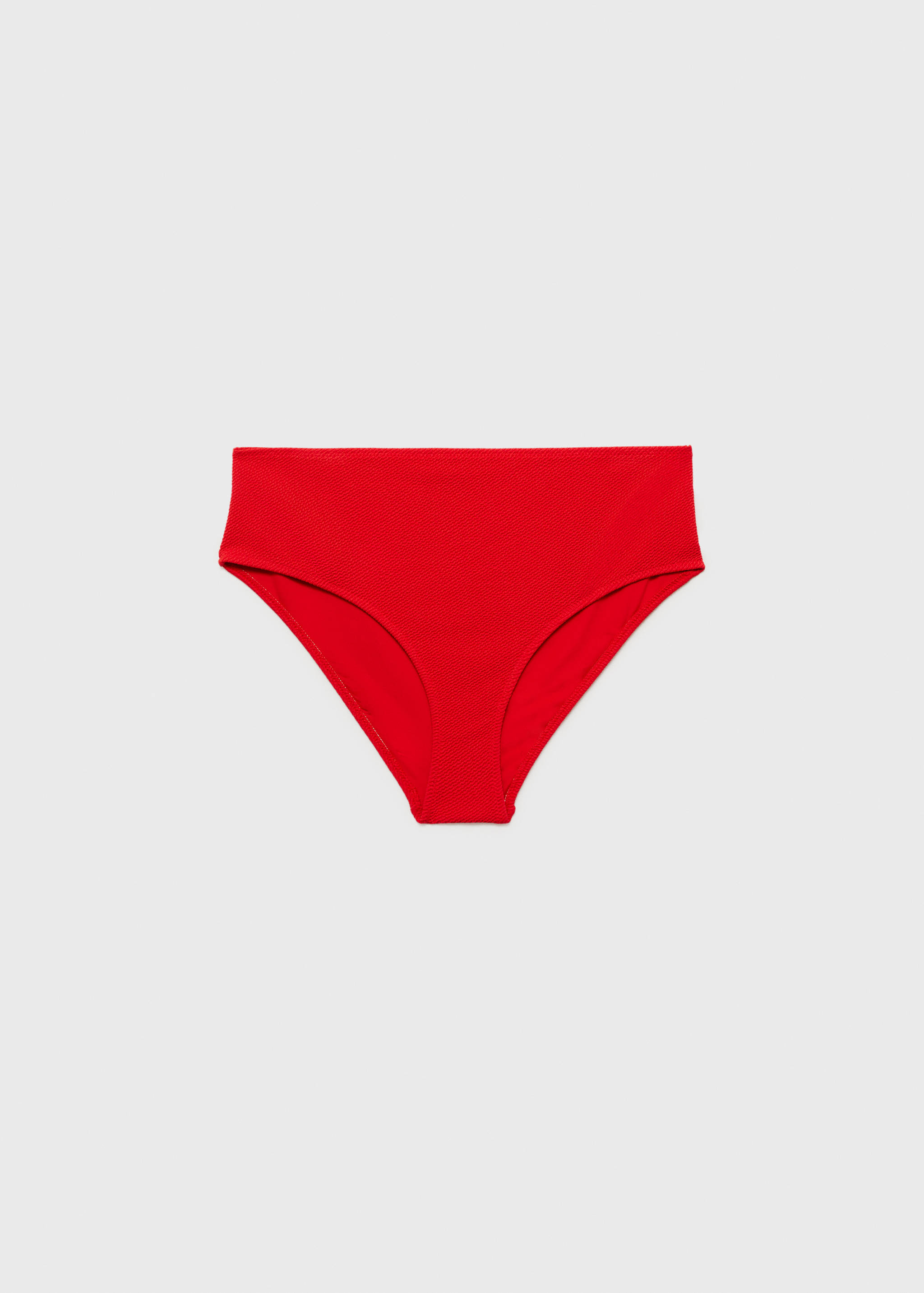 Culotte bikini taille haute côtelée - Article sans modèle