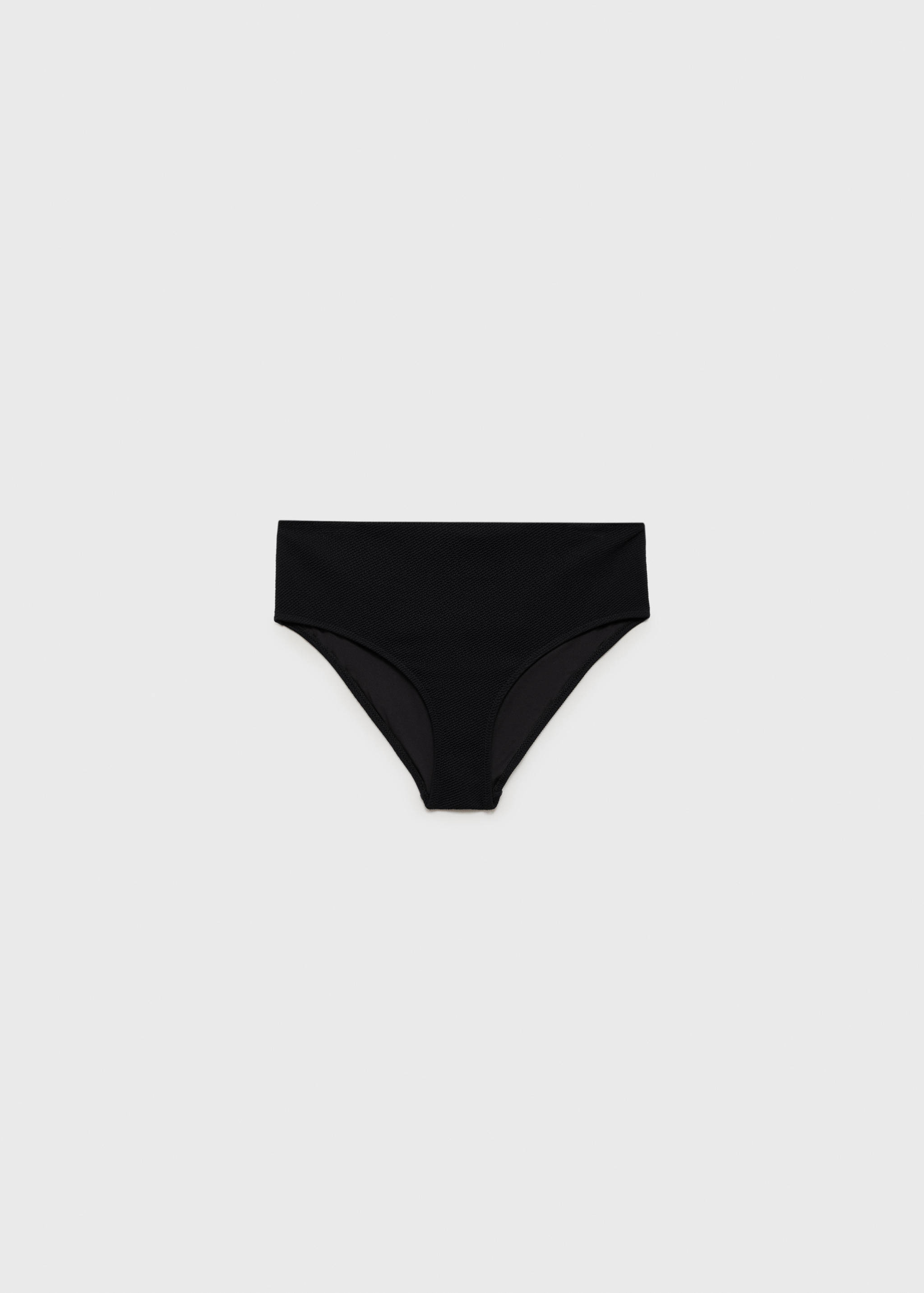 Culotte bikini taille haute côtelée - Article sans modèle