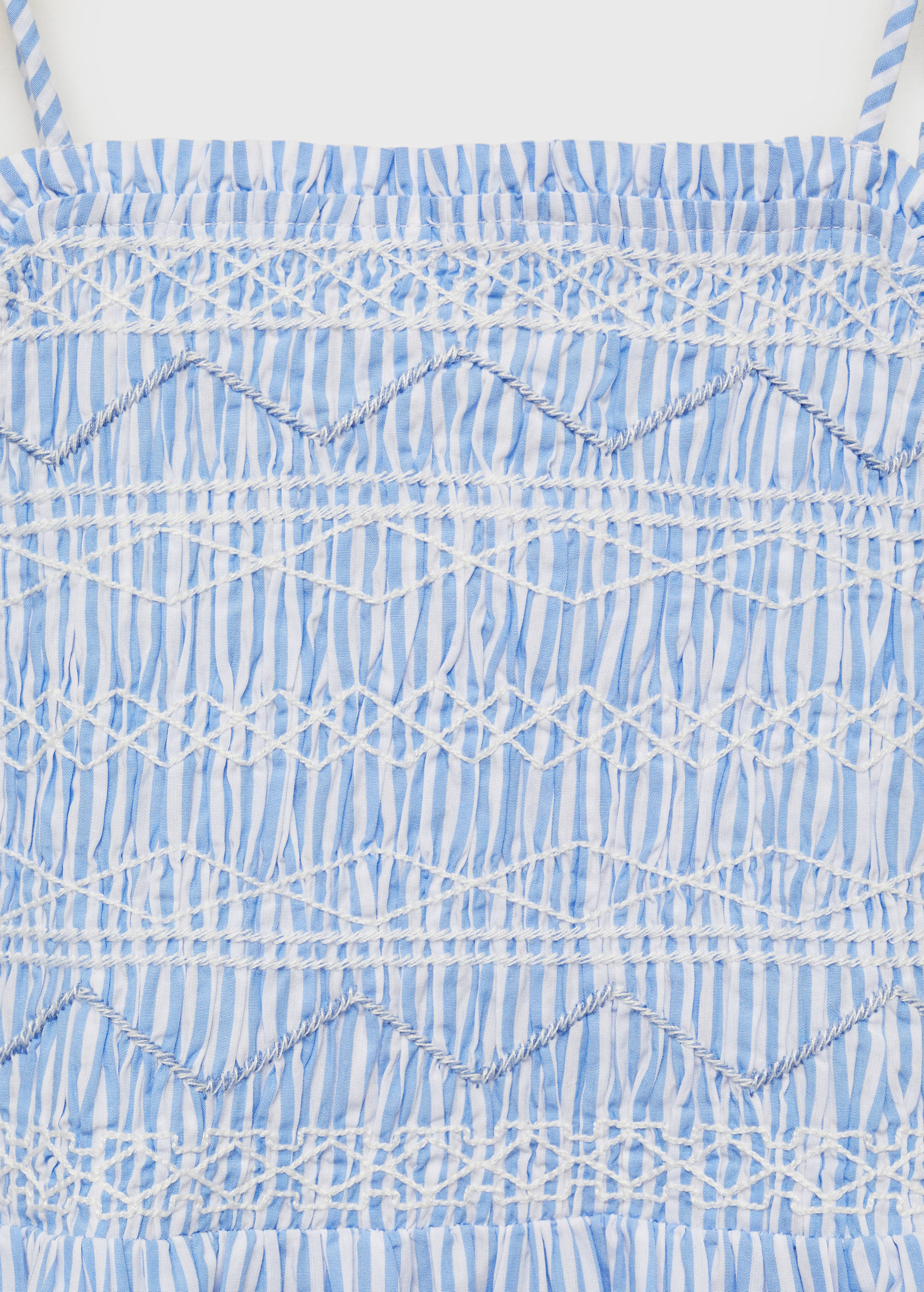 Striped gathered dress - Details of the article 8