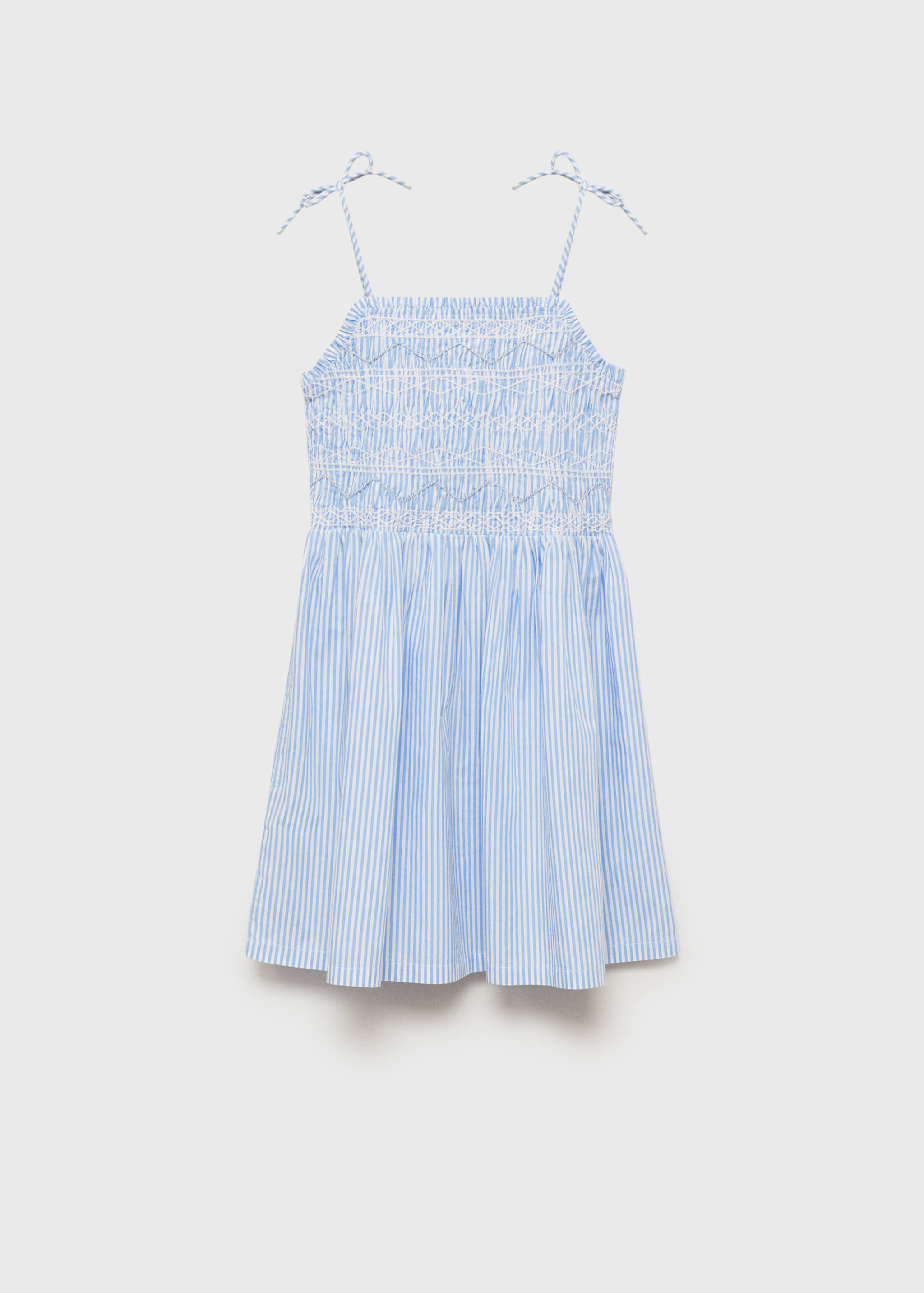 Striped gathered dress - Article without model