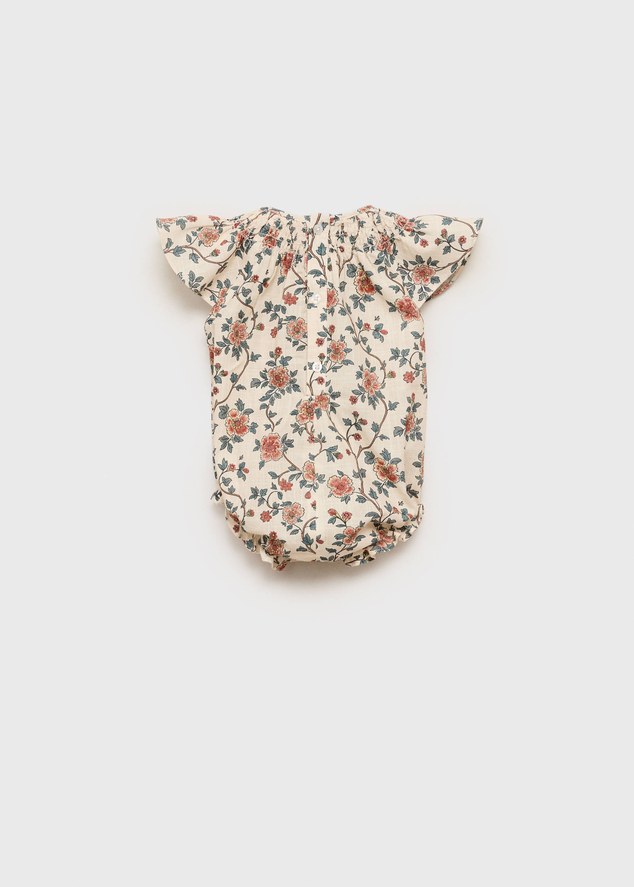 Cotton floral romper - Reverse of the article