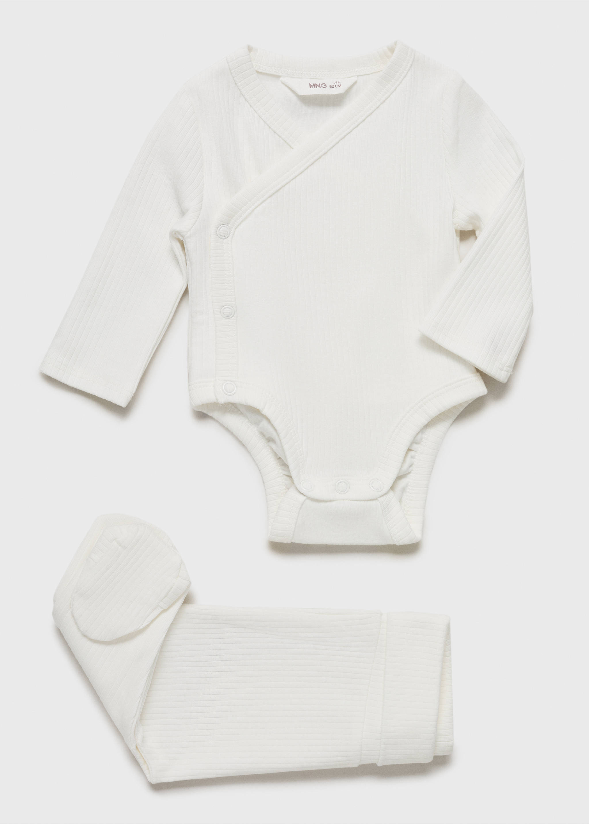 V yakalı düğmeli body - Ürün detayı 0, Kırık Beyaz. Ref: 87095968-00.