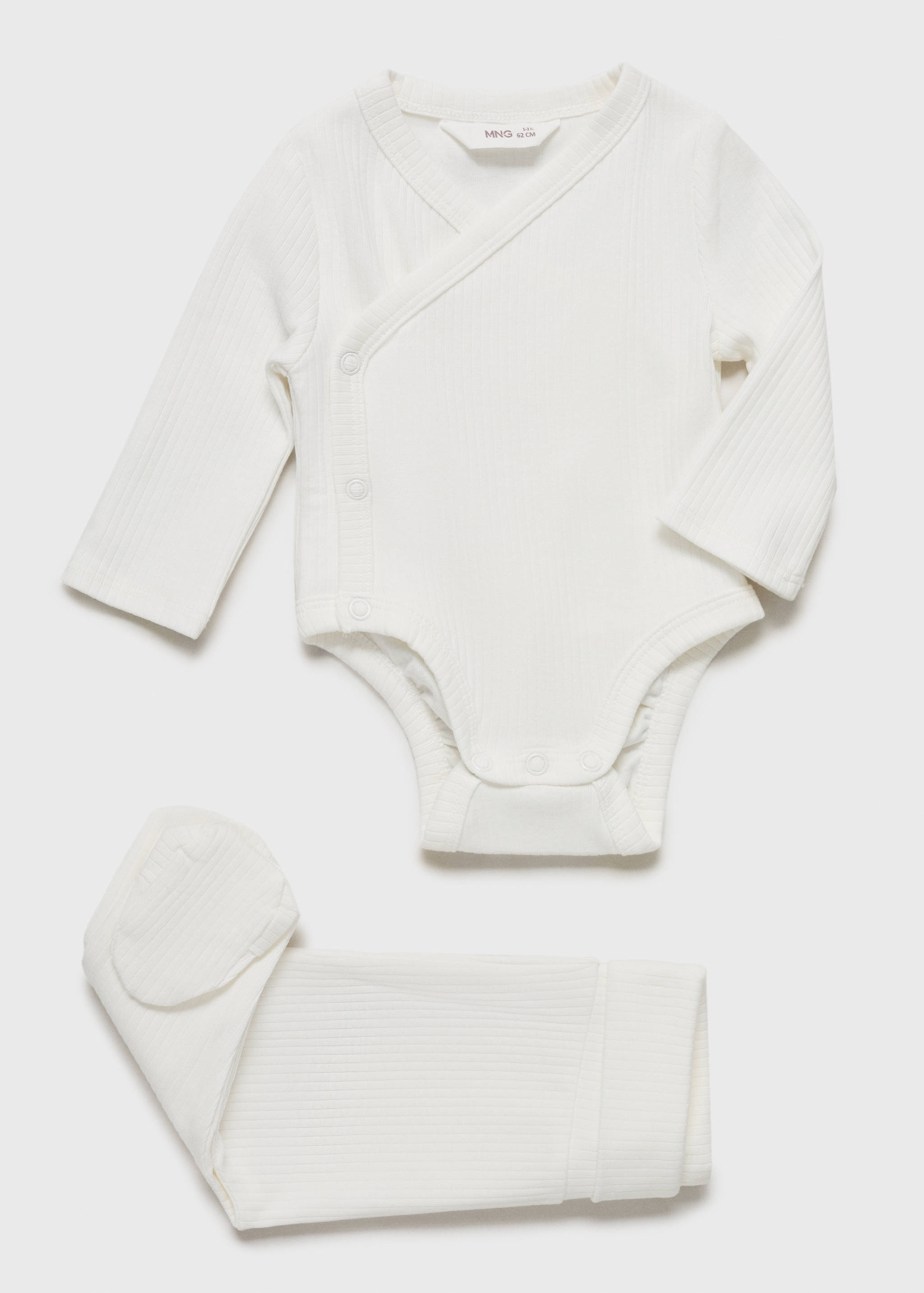 V-neck bodysuit with buttons - Details of the article 0