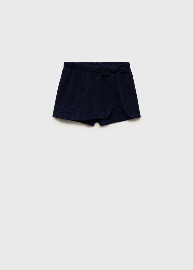 Skort with bow — Dark Navy