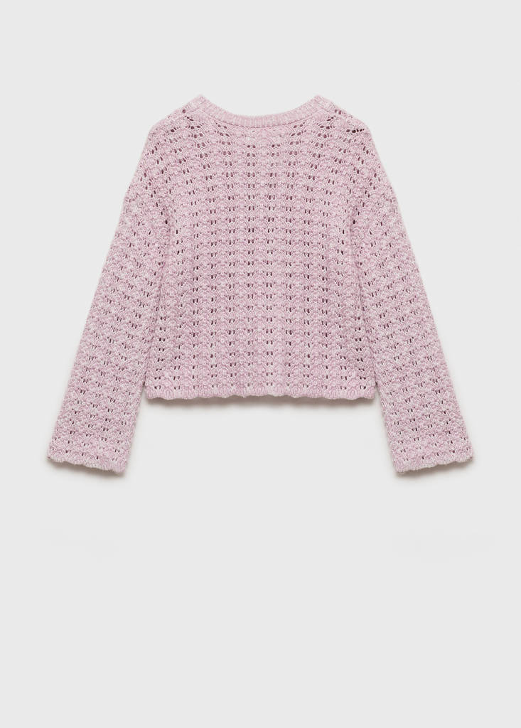 Openwork knit sweater — Light/Pastel Purple