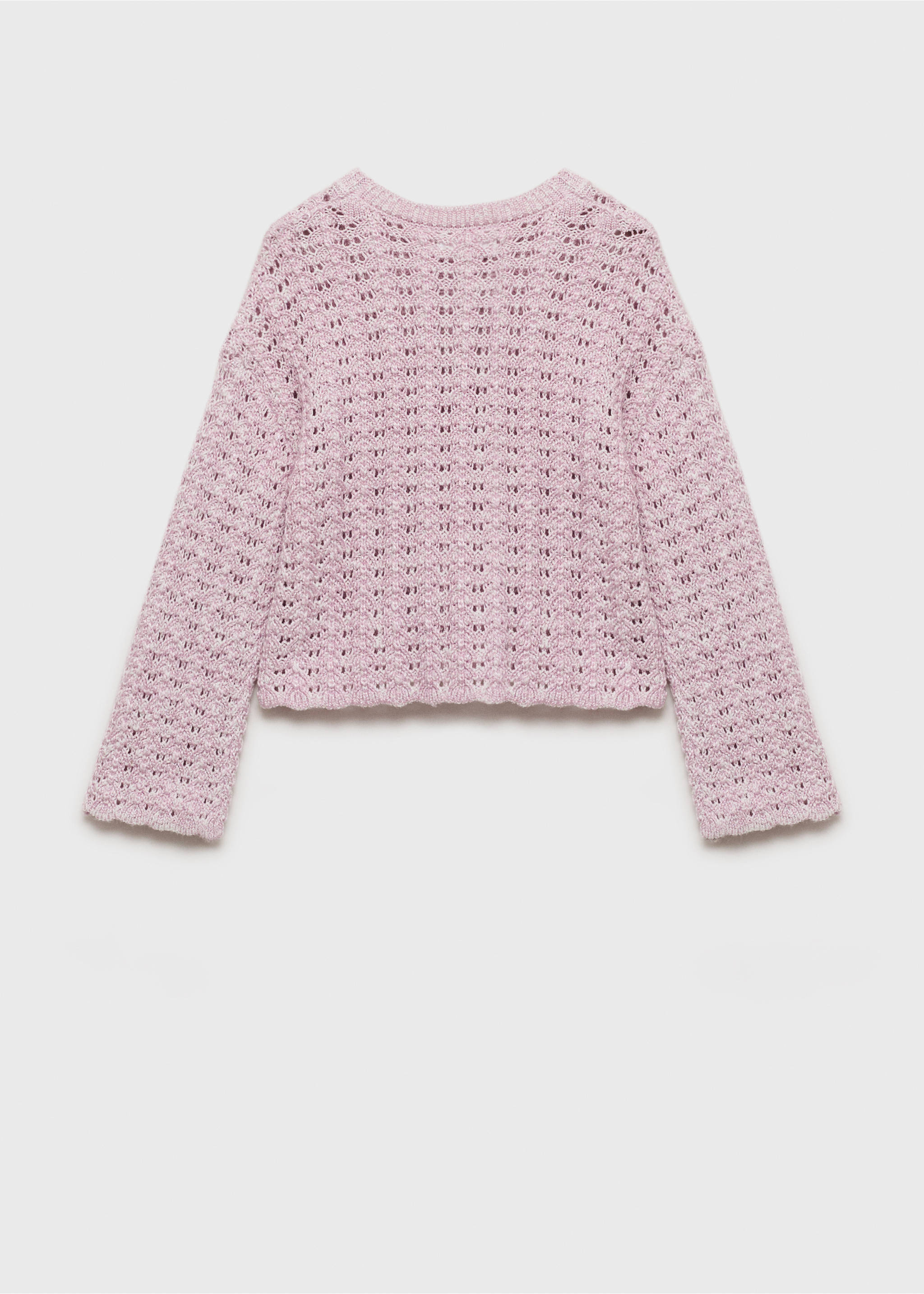Jersey punto calado - Reverso del artículo, Morado claro/pastel. Ref: 87095979-00.