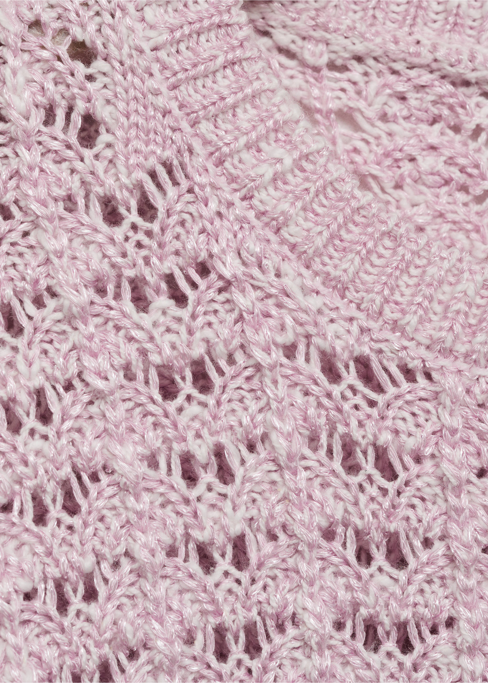 Jersey punto calado - Detalle del artículo 8, Morado claro/pastel. Ref: 87095979-00.