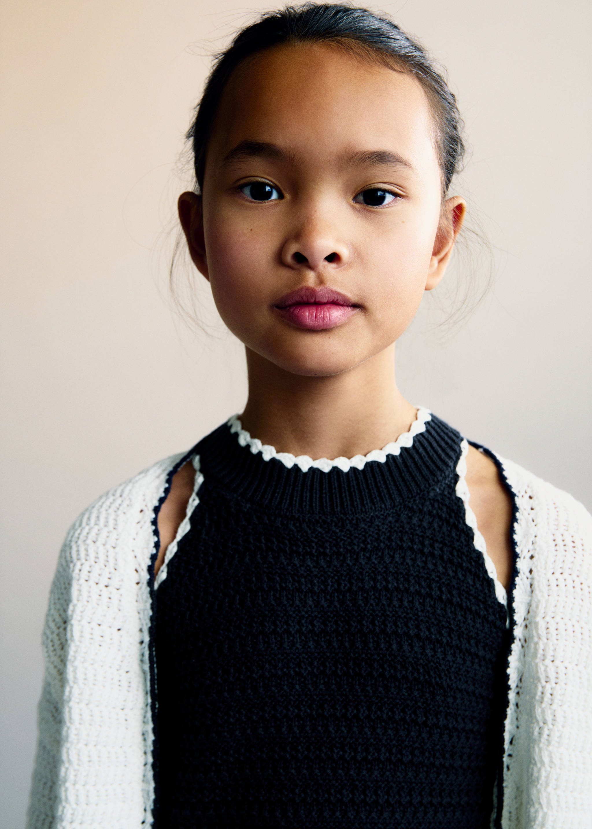 Vestido punto ribetes contraste - Detalle del artículo 1