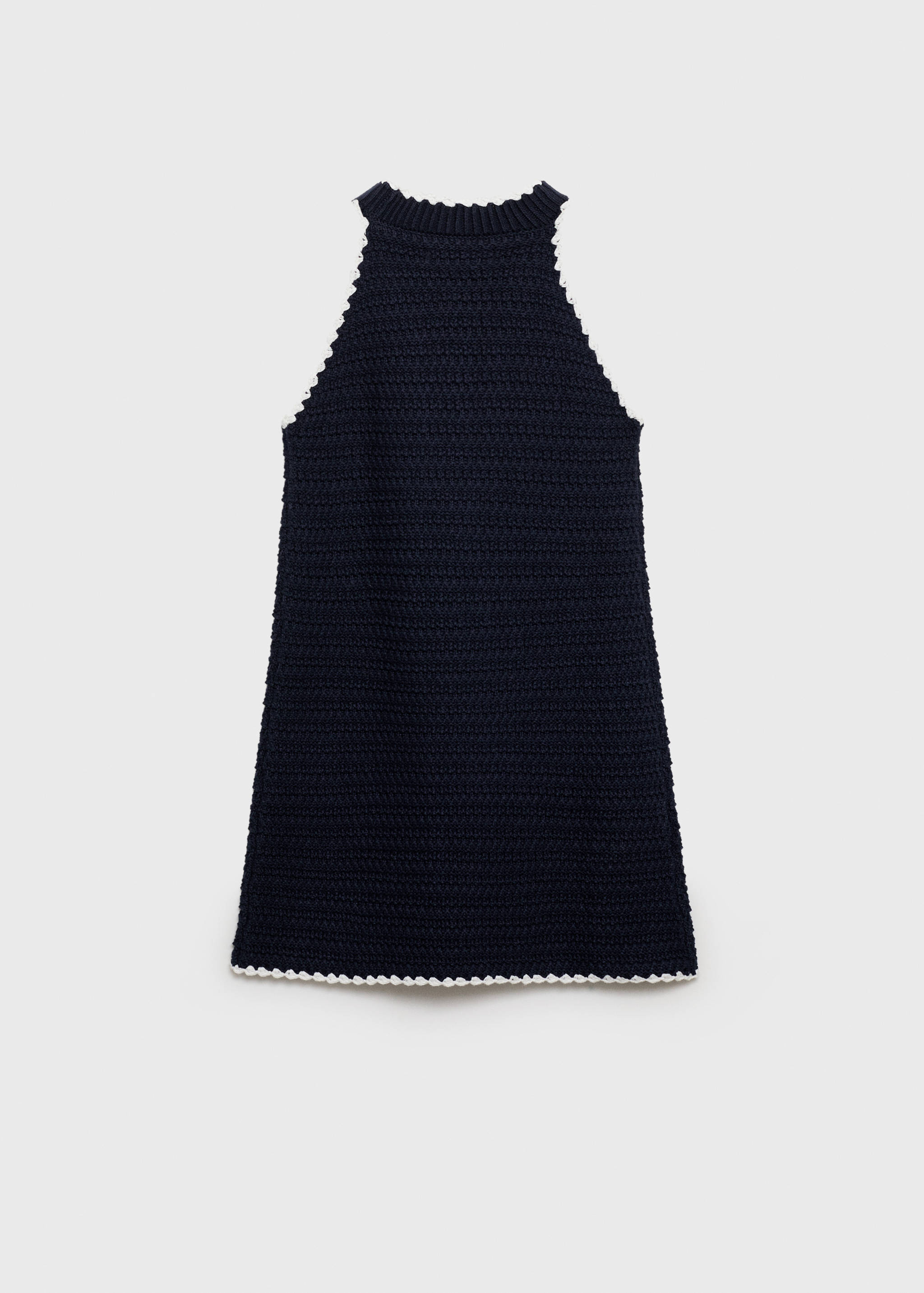 Vestido punto ribetes contraste - Reverso del artículo