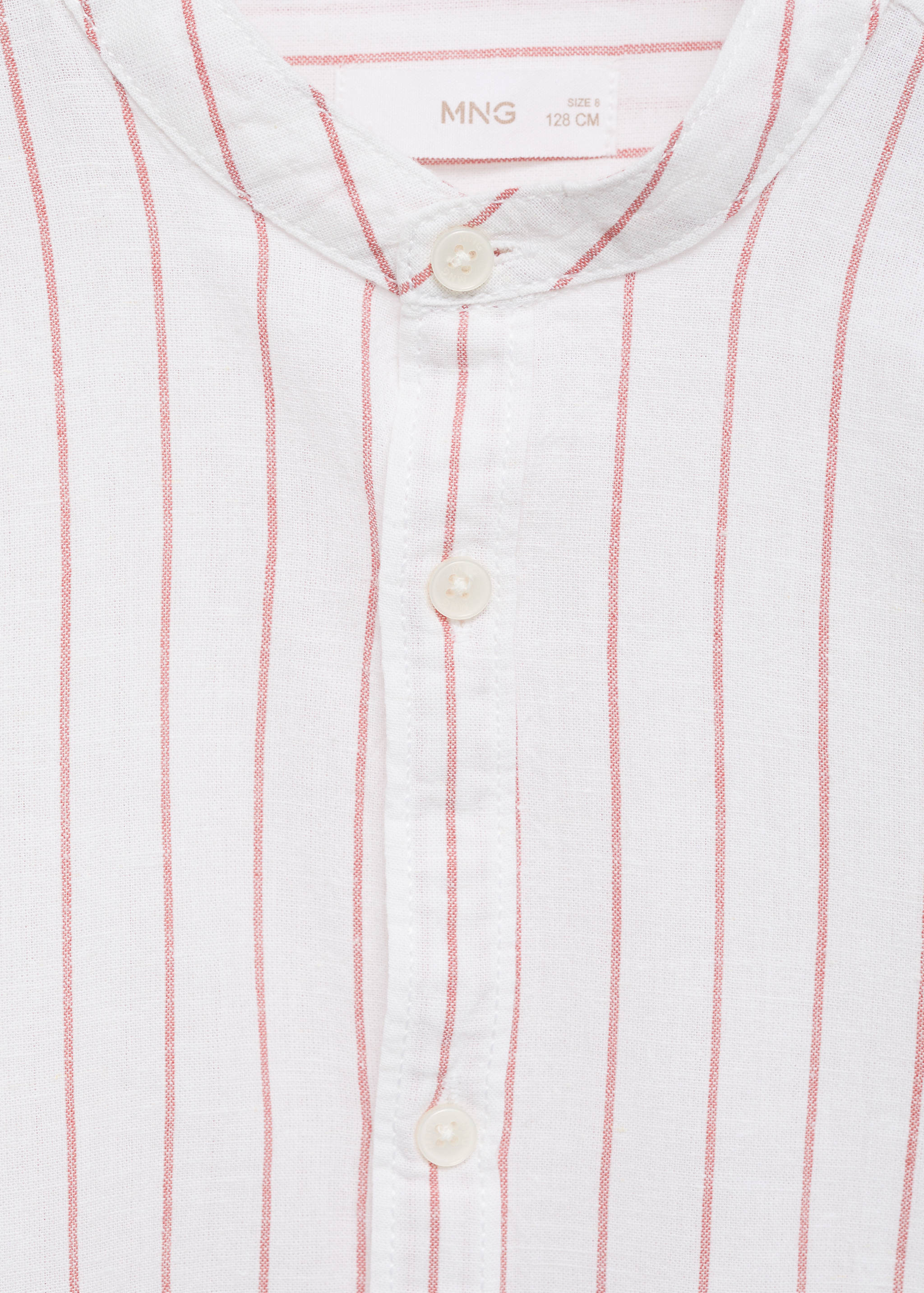 Striped Mao collar shirt - Details of the article 8