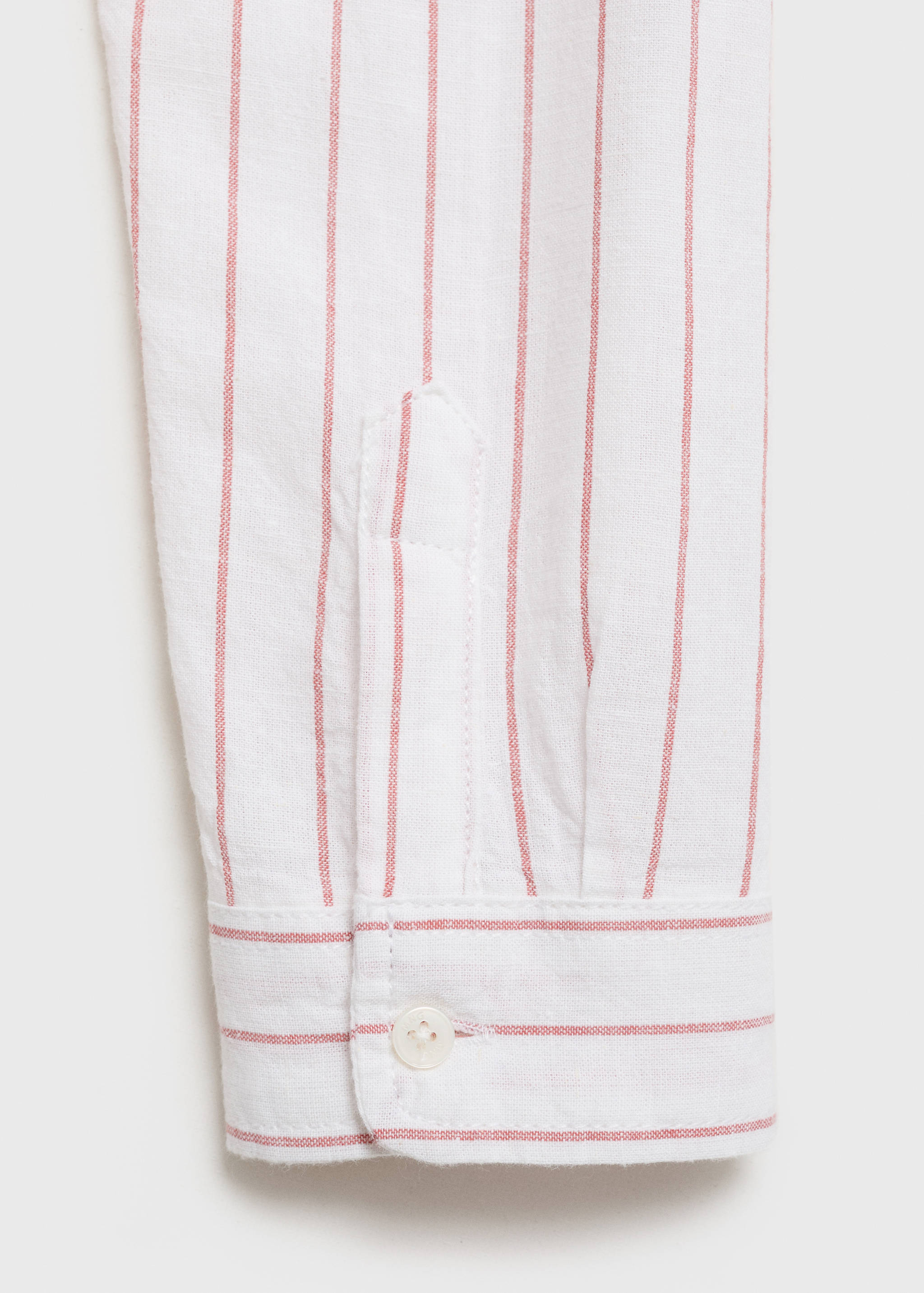 Striped Mao collar shirt - Details of the article 0
