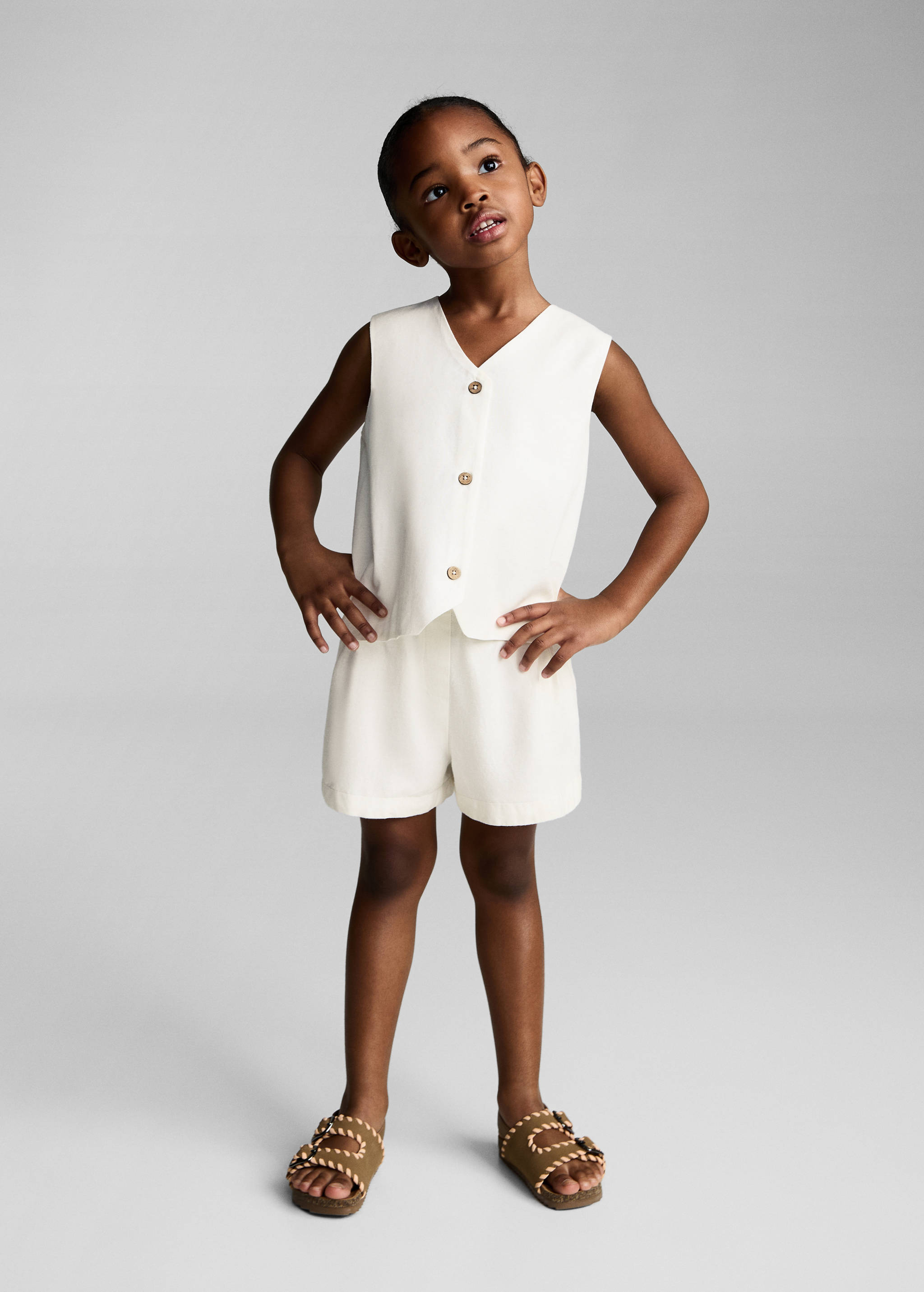 Chaleco lino botones - Detalle del artículo 2