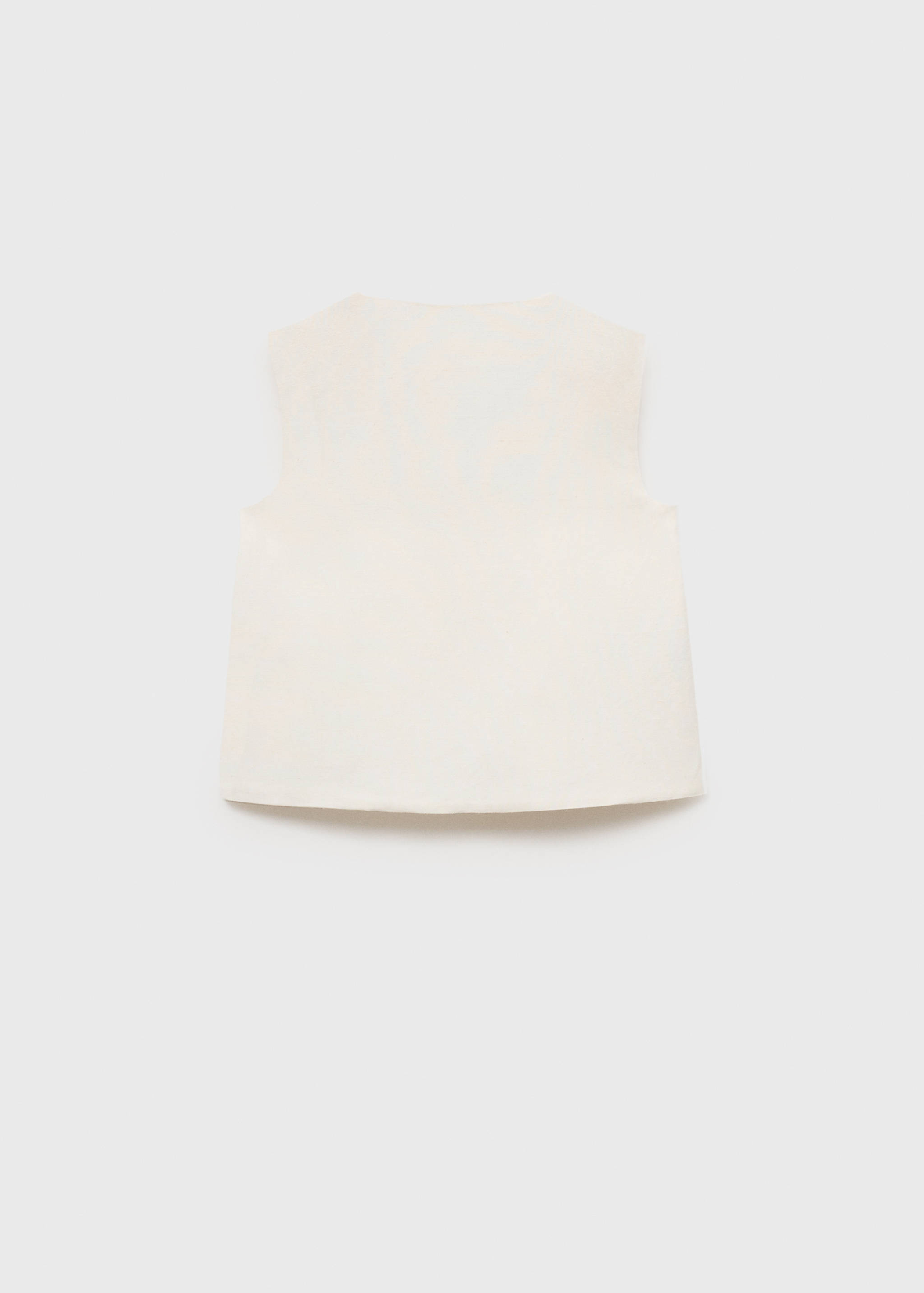 Chaleco lino botones - Reverso del artículo