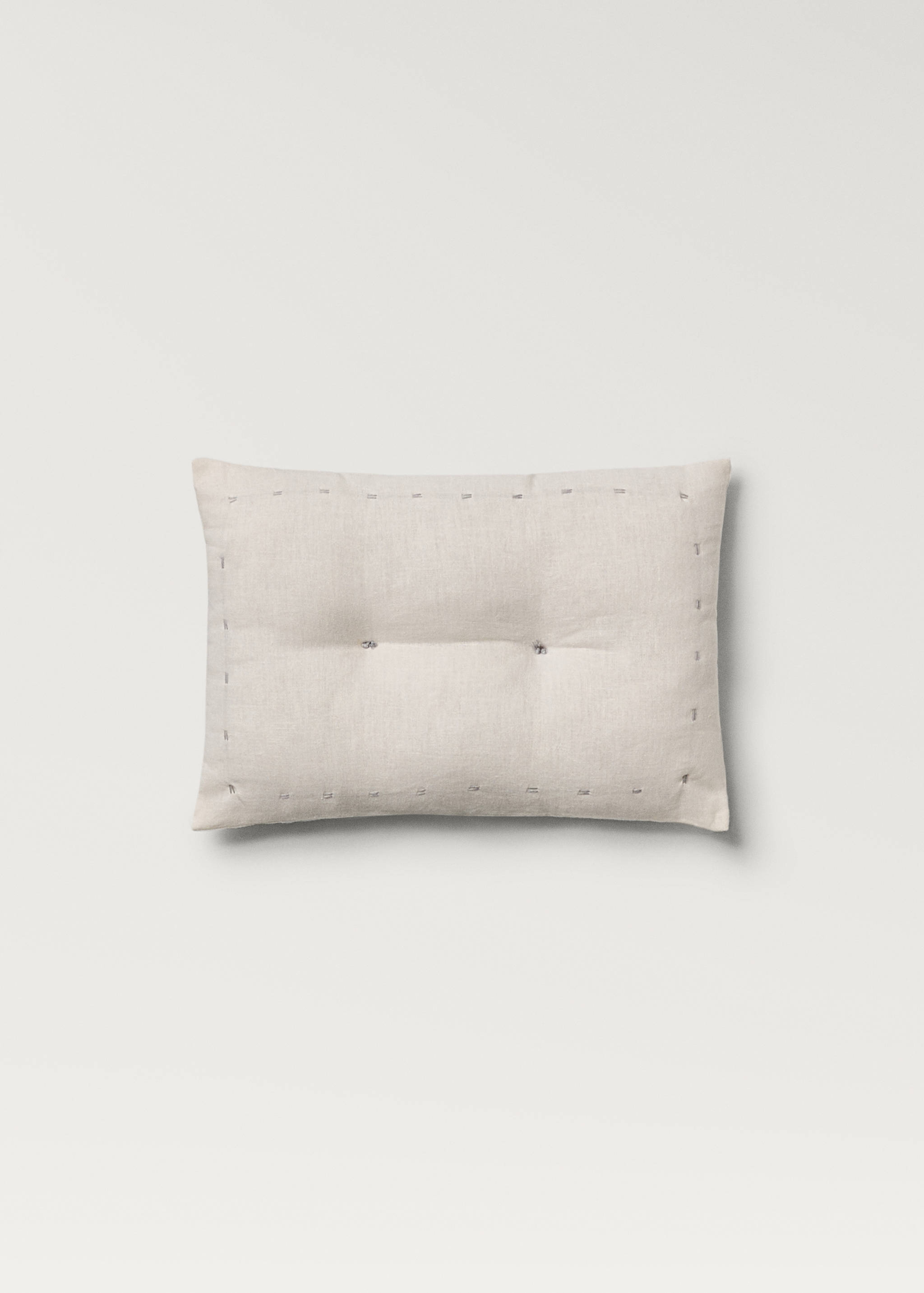 Coussin enfant lin et coton stitching 30x20 cm - Article sans modèle