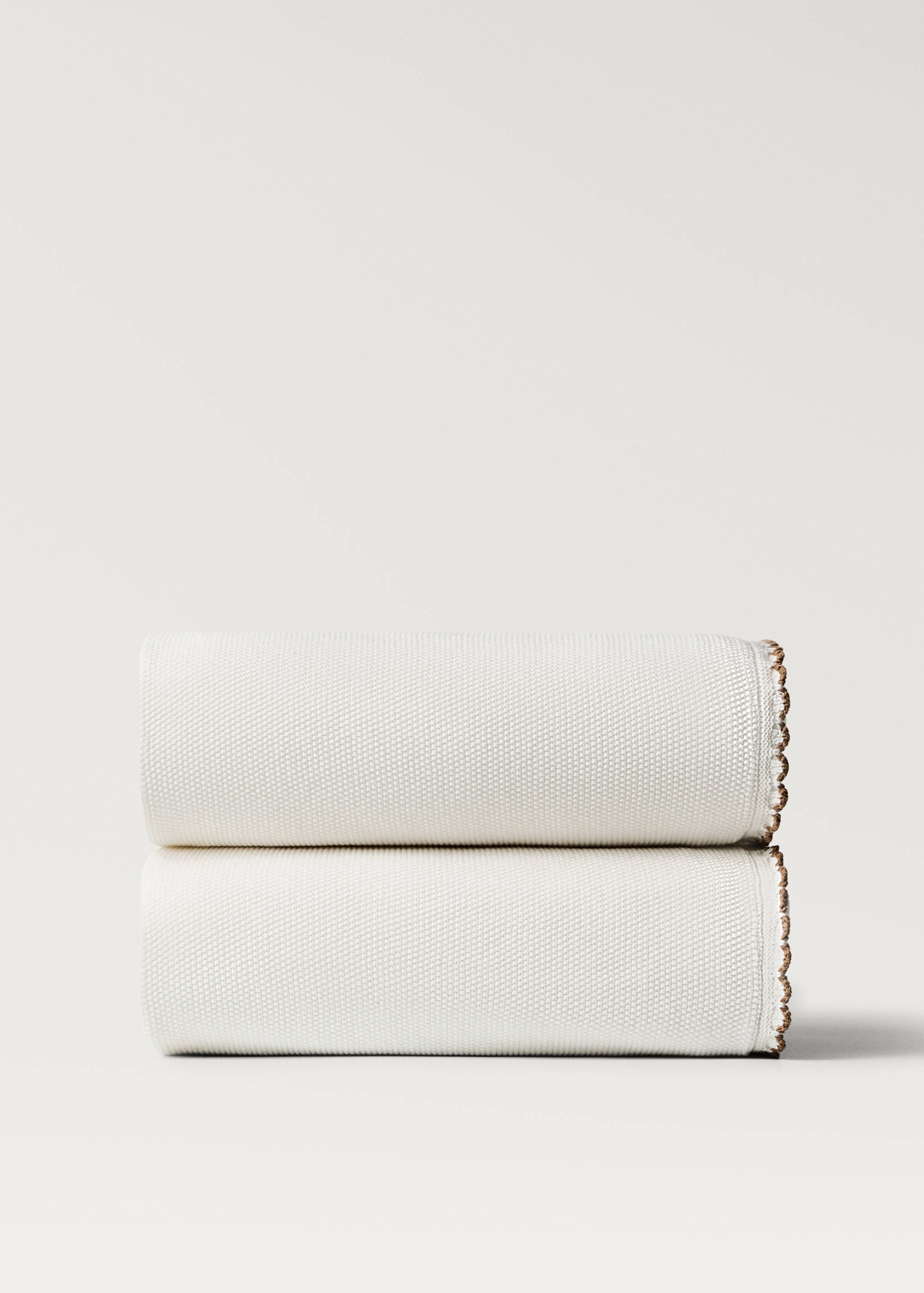 Manta infantil cotó punt vora ganxet - Article sense model