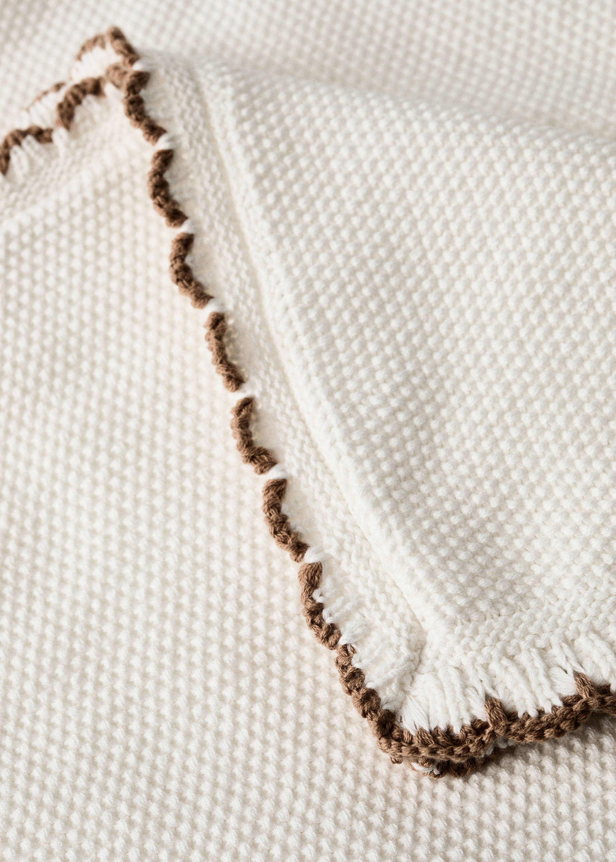 Manta infantil cotó punt vora ganxet - Detall de l'article 2