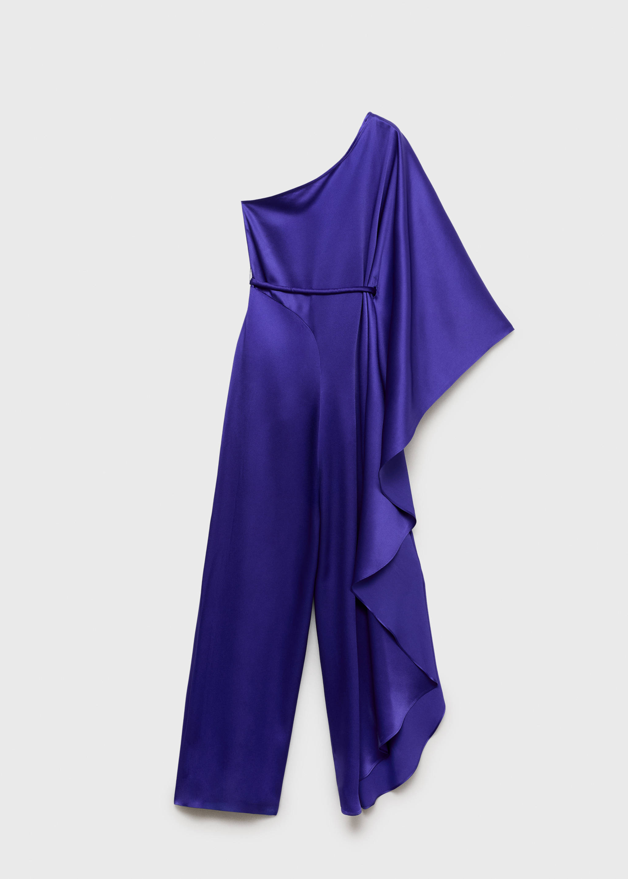 Σατέν ολόσωμη φόρμα με μάξι βολάν - Πίσω όψη προϊόντος