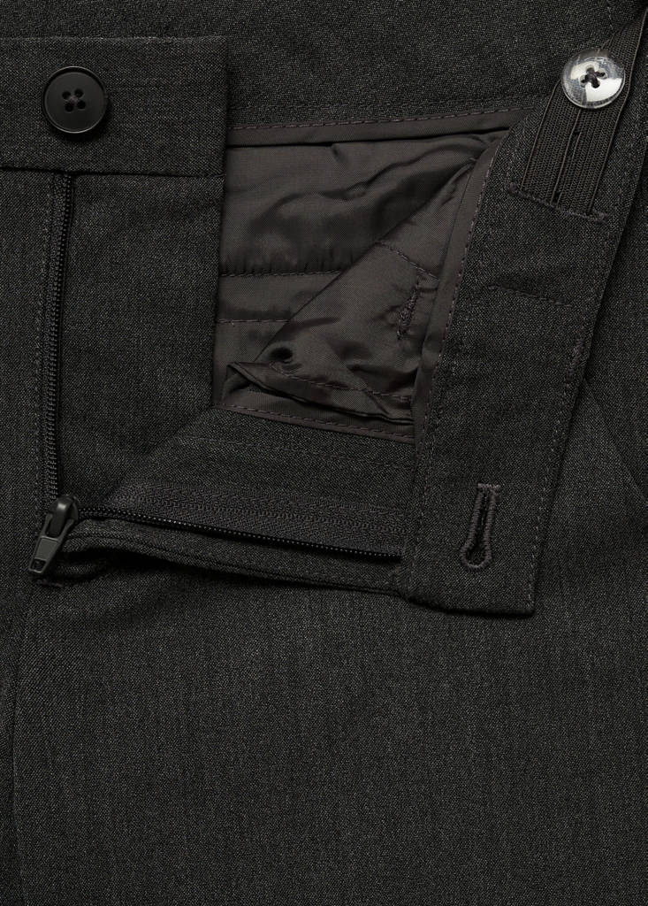 High waist suit bermuda shorts — Dark Heather Grey