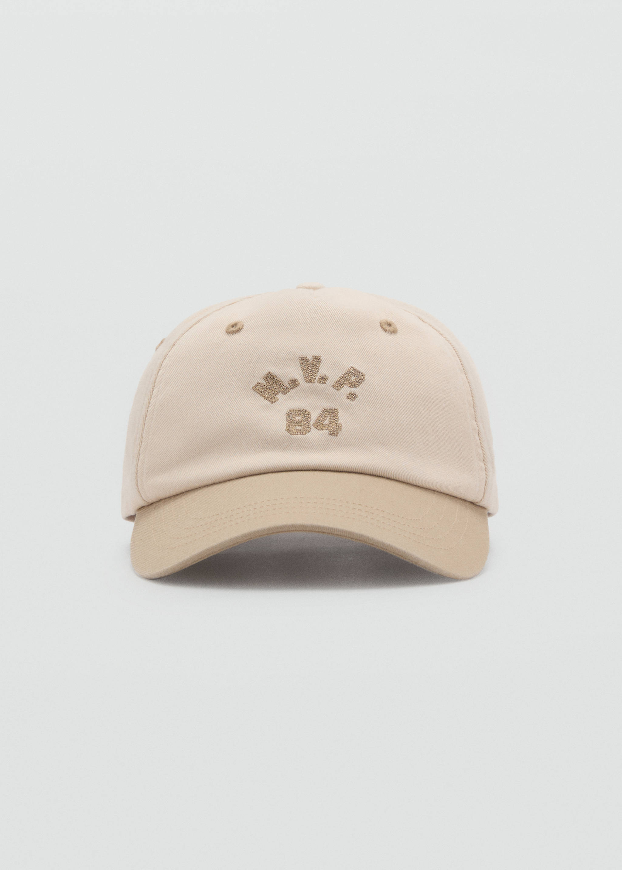 Embroidered cotton cap - Medium plane