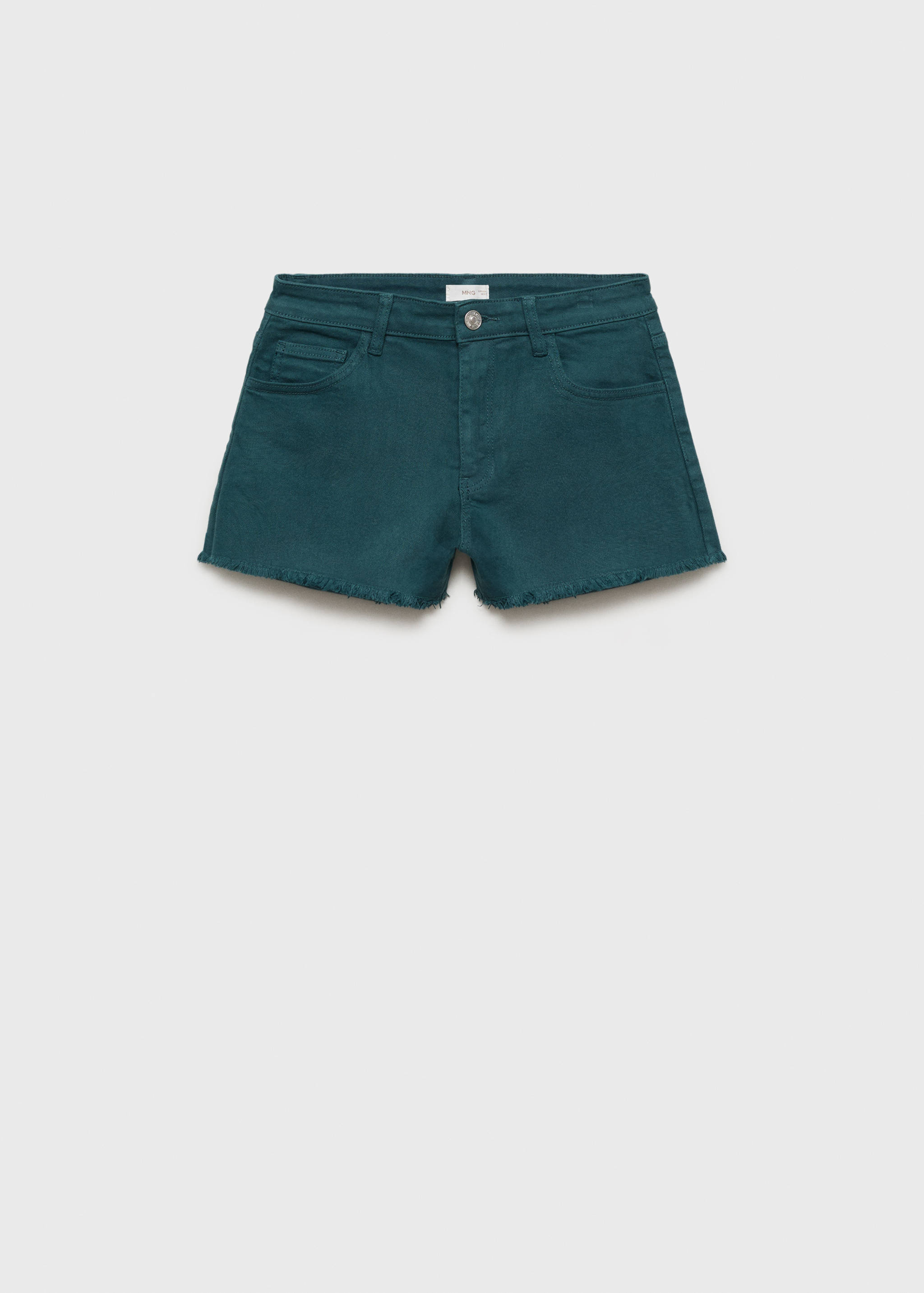 Shorts vaqueros bajo deshilachado - Artículo sin modelo
