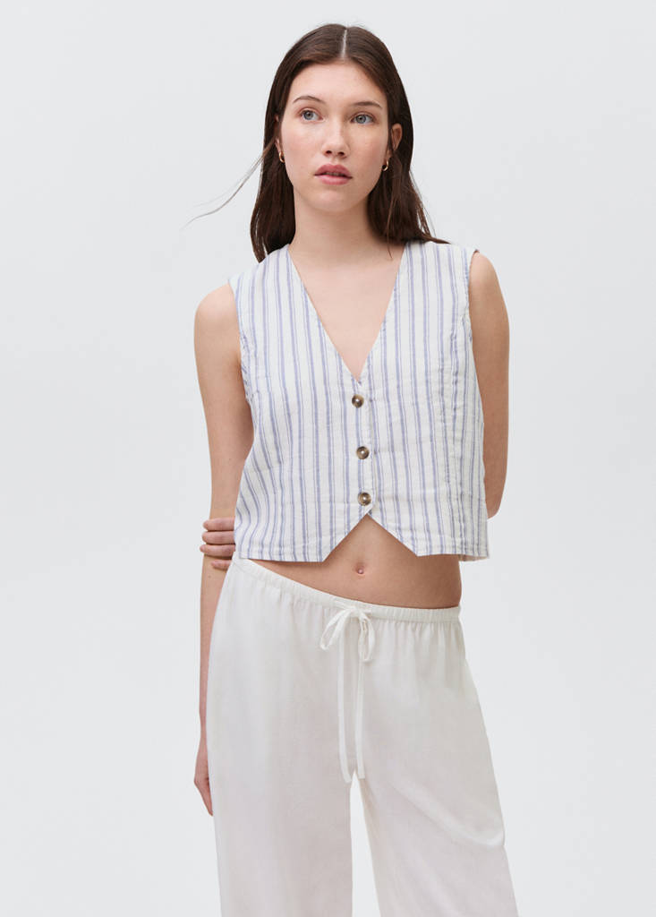 Striped suit waistcoat — Off White