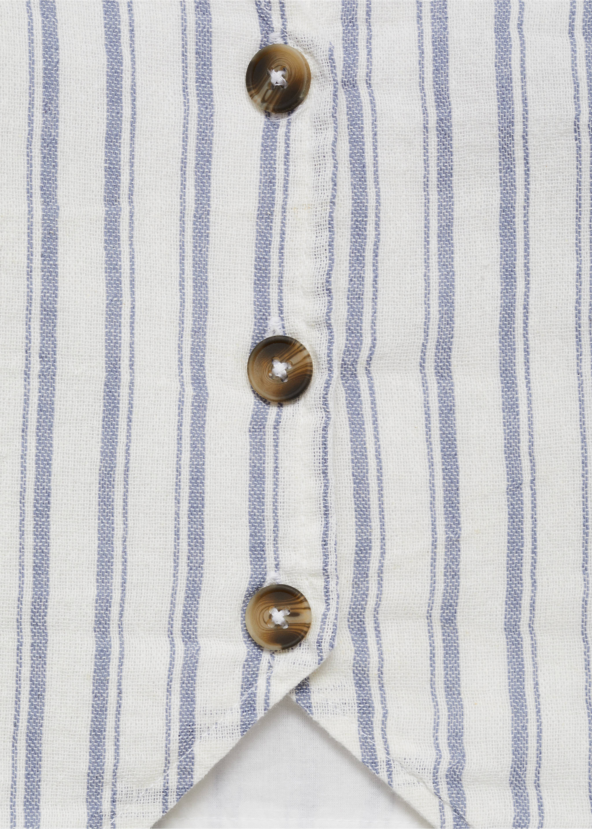 Chaleco traje rayas - Detalle del artículo 8, Blanco roto. Ref: 87096337-00.
