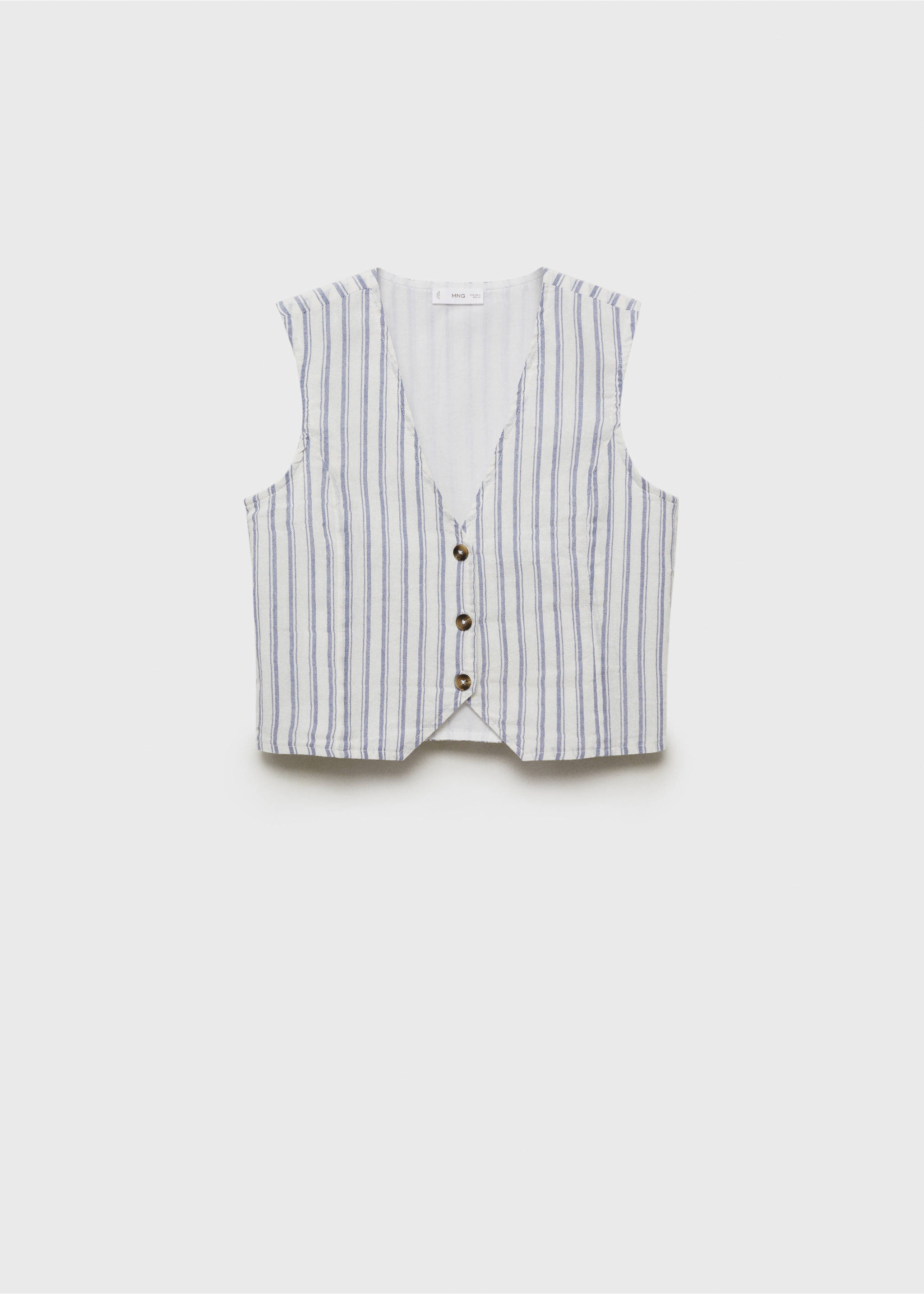 Chaleco traje rayas - Artículo sin modelo, Blanco roto. Ref: 87096337-00.