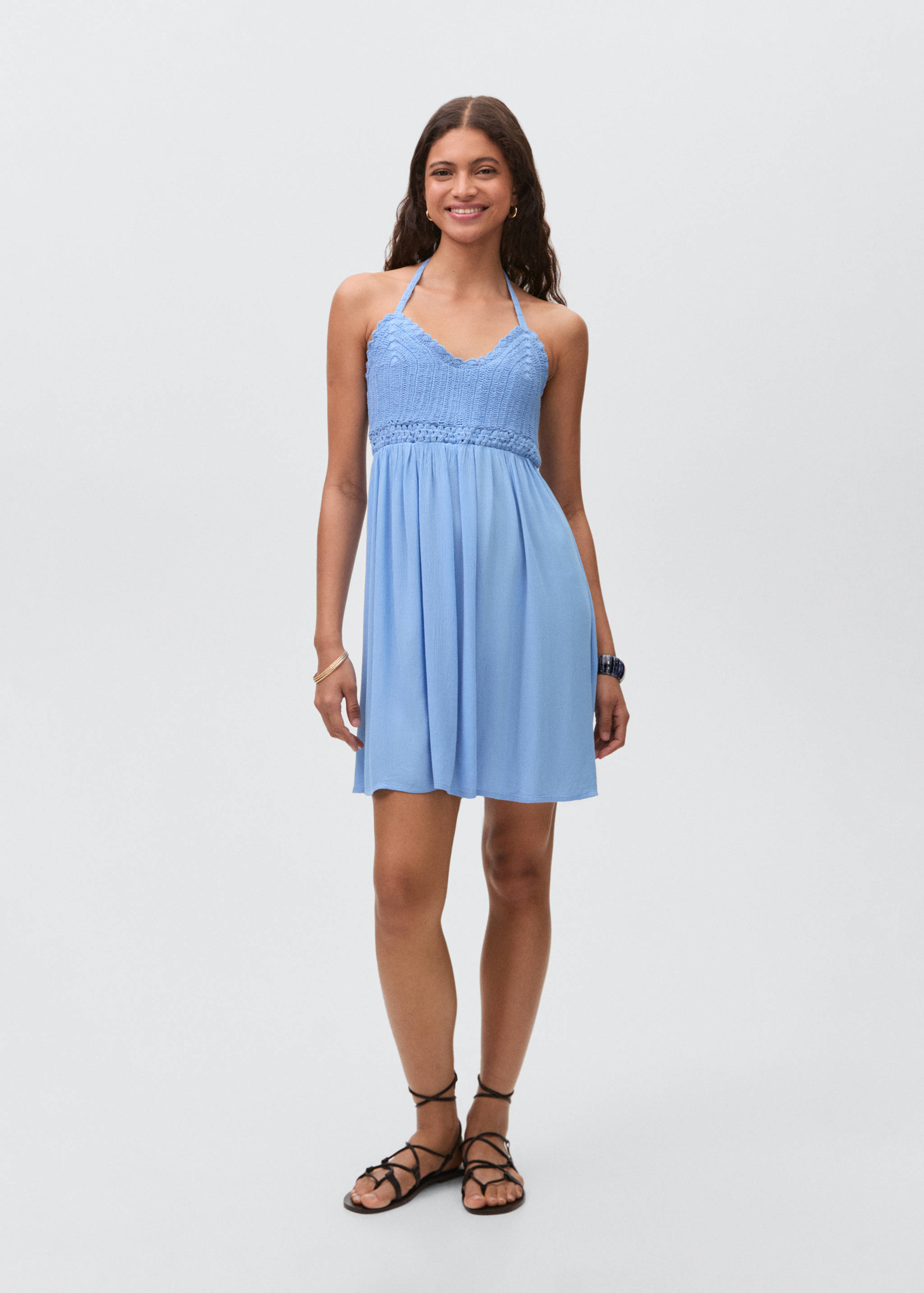Crochet short dress - General plane