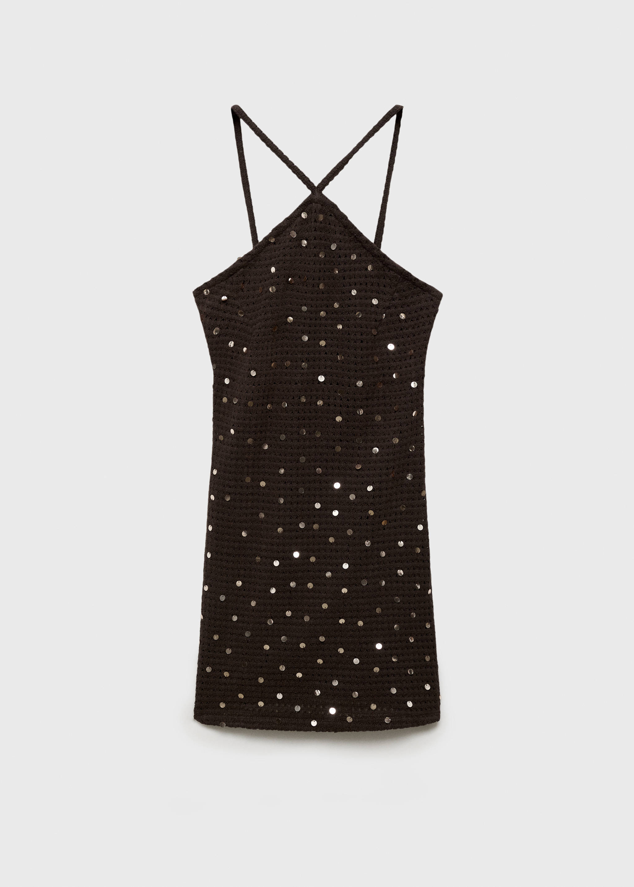 Vestido de croché com lantejoulas - Artigo sem modelo