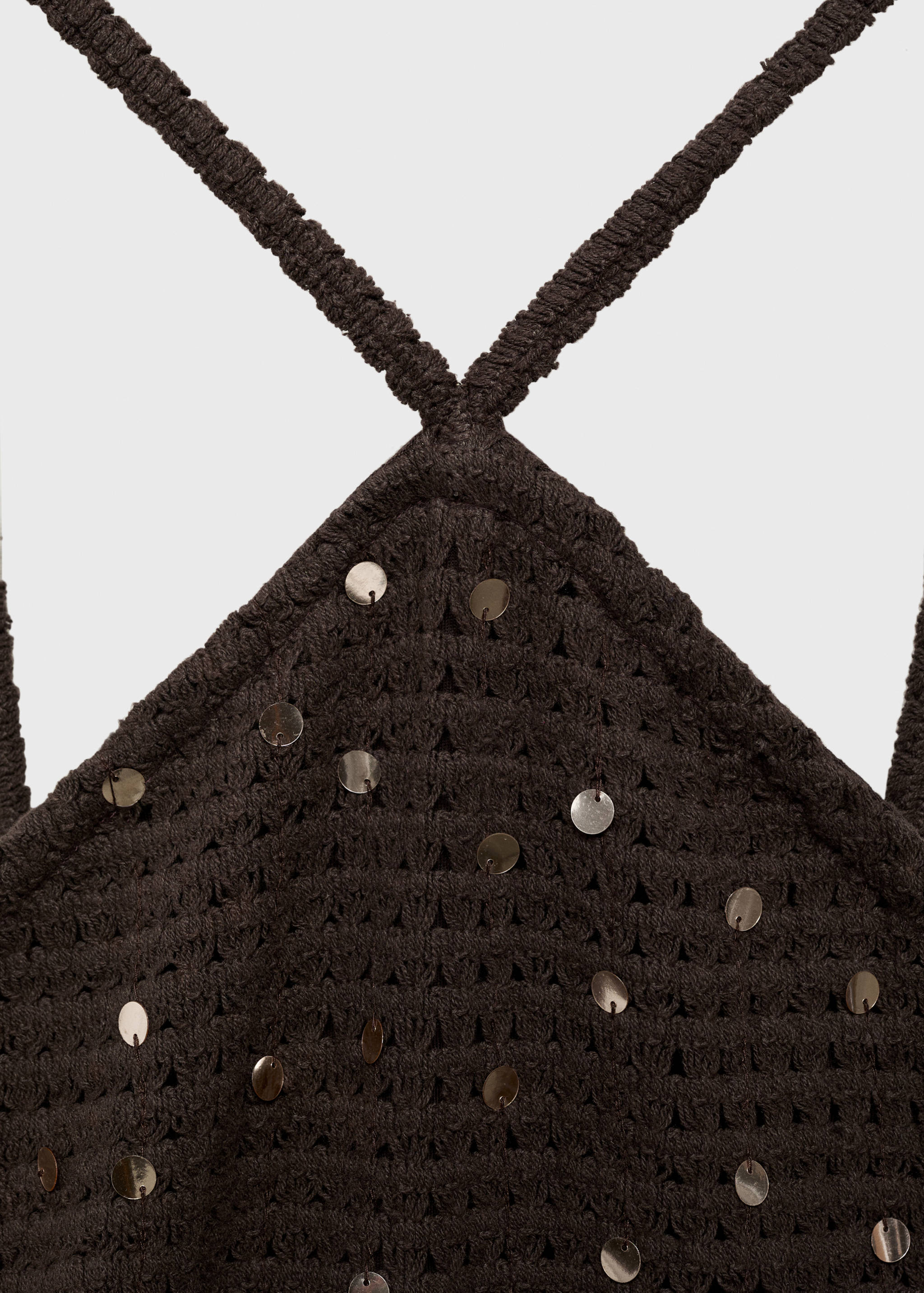 Vestido de croché com lantejoulas - Pormenor do artigo 8