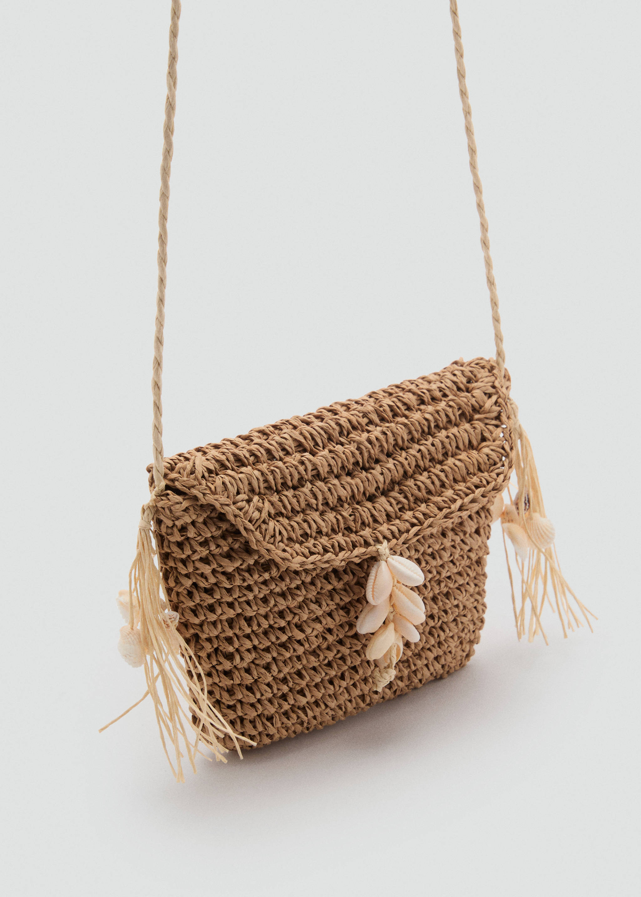 Mini straw bag - Medium plane