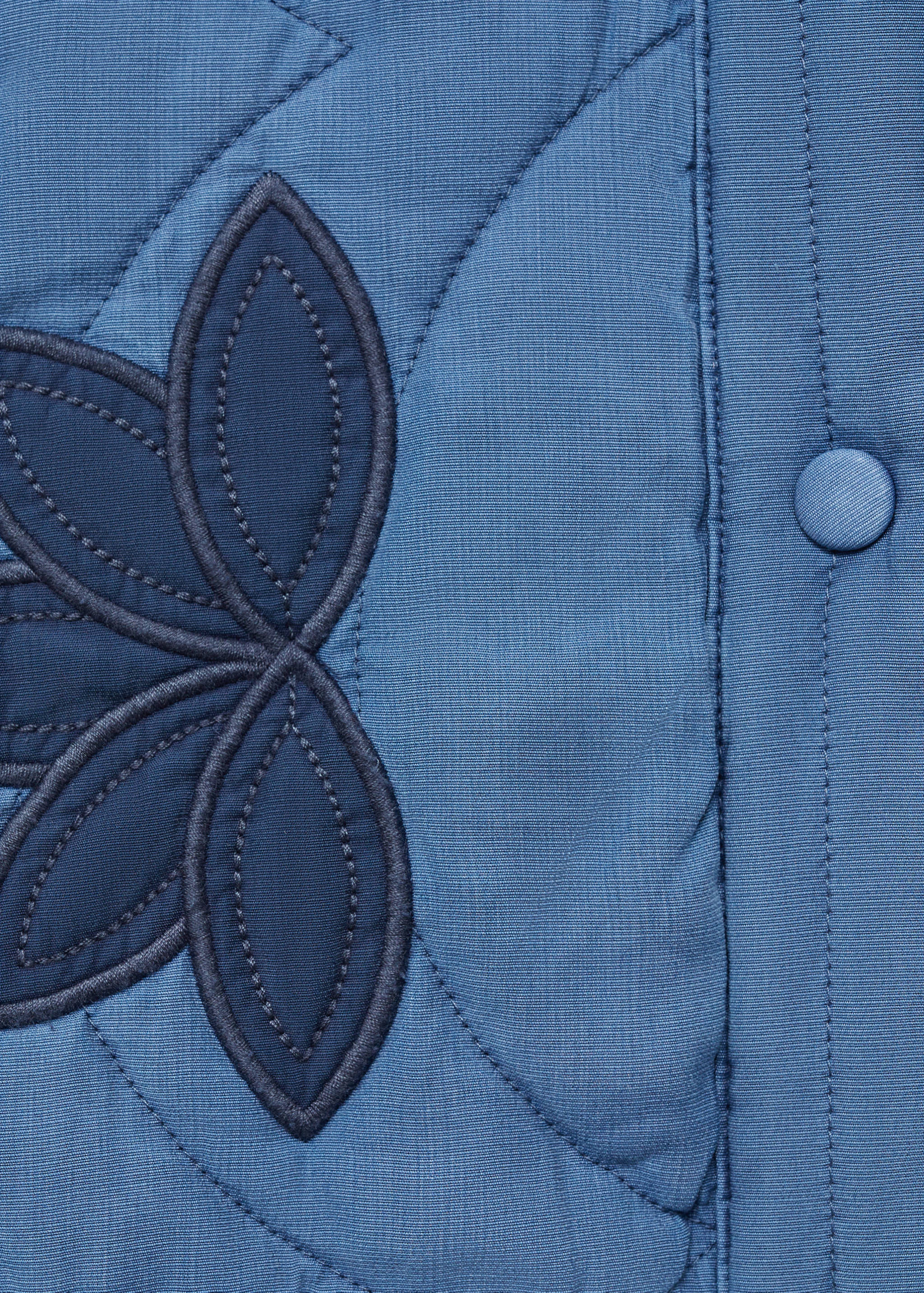 Veste matelassée broderie à fleurs - Détail de l'article 0