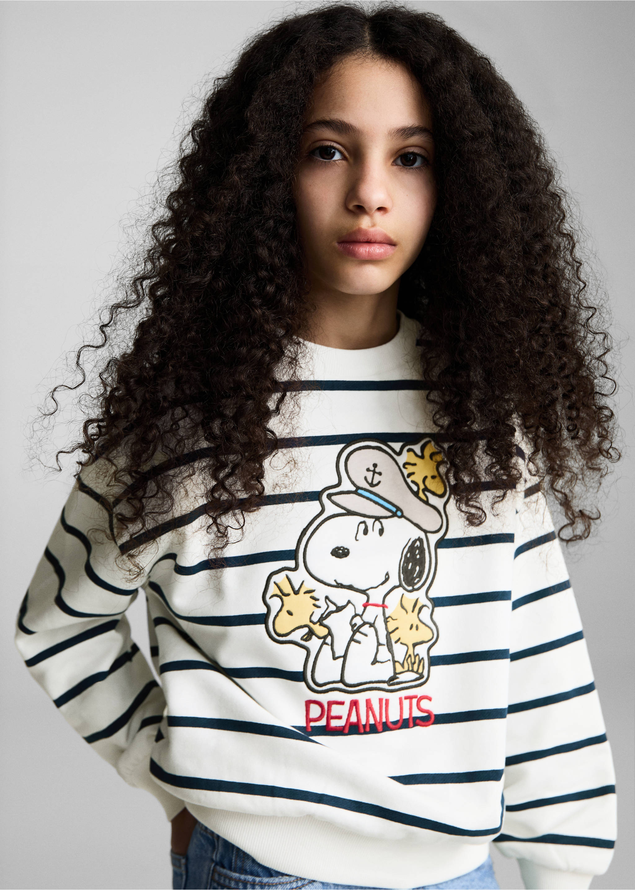 Snoopy cotton sweatshirt - Medium plane, Dark Navy. Ref: 87096344-00.