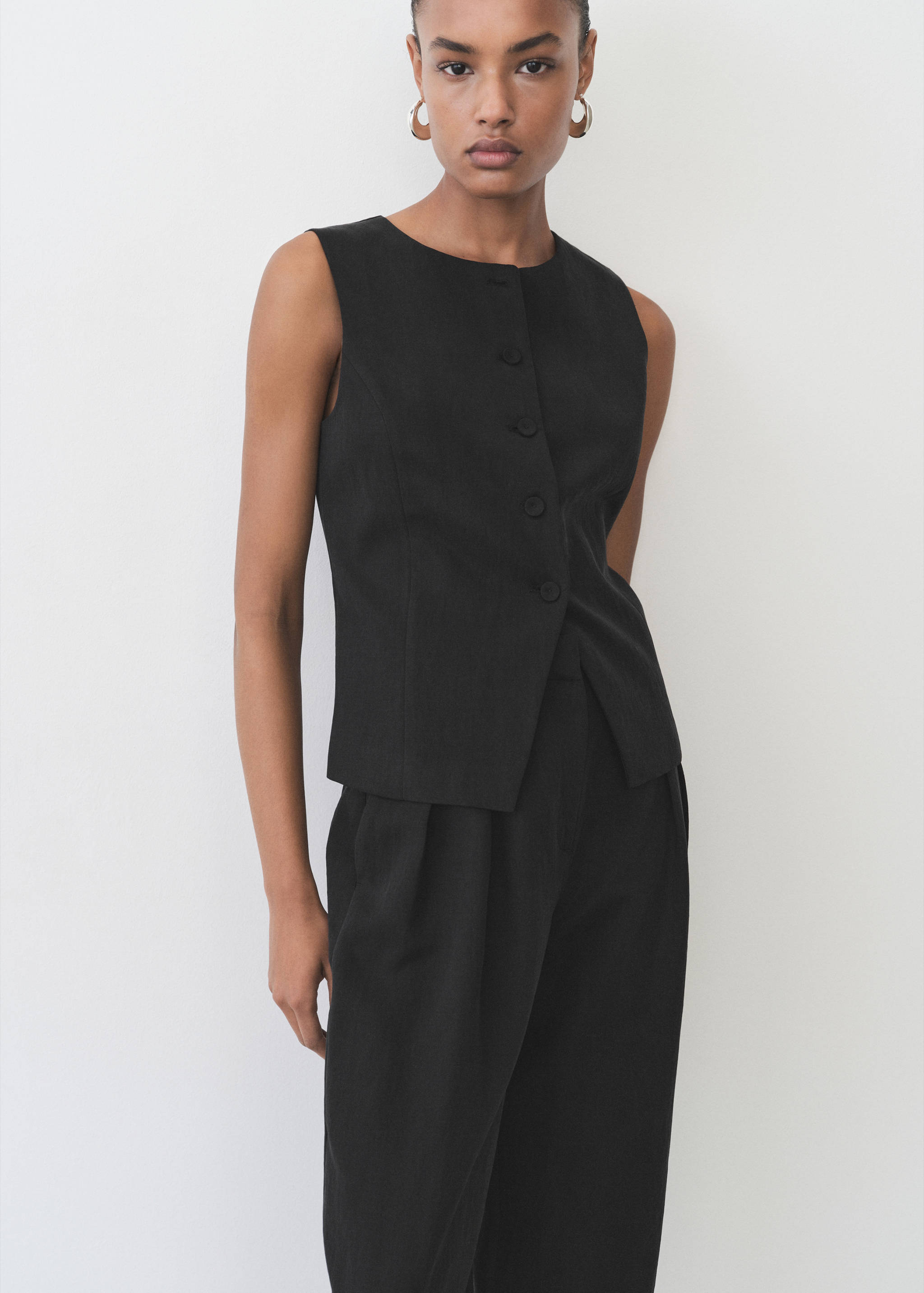 Straight pants suit lyocell - Details of the article 1